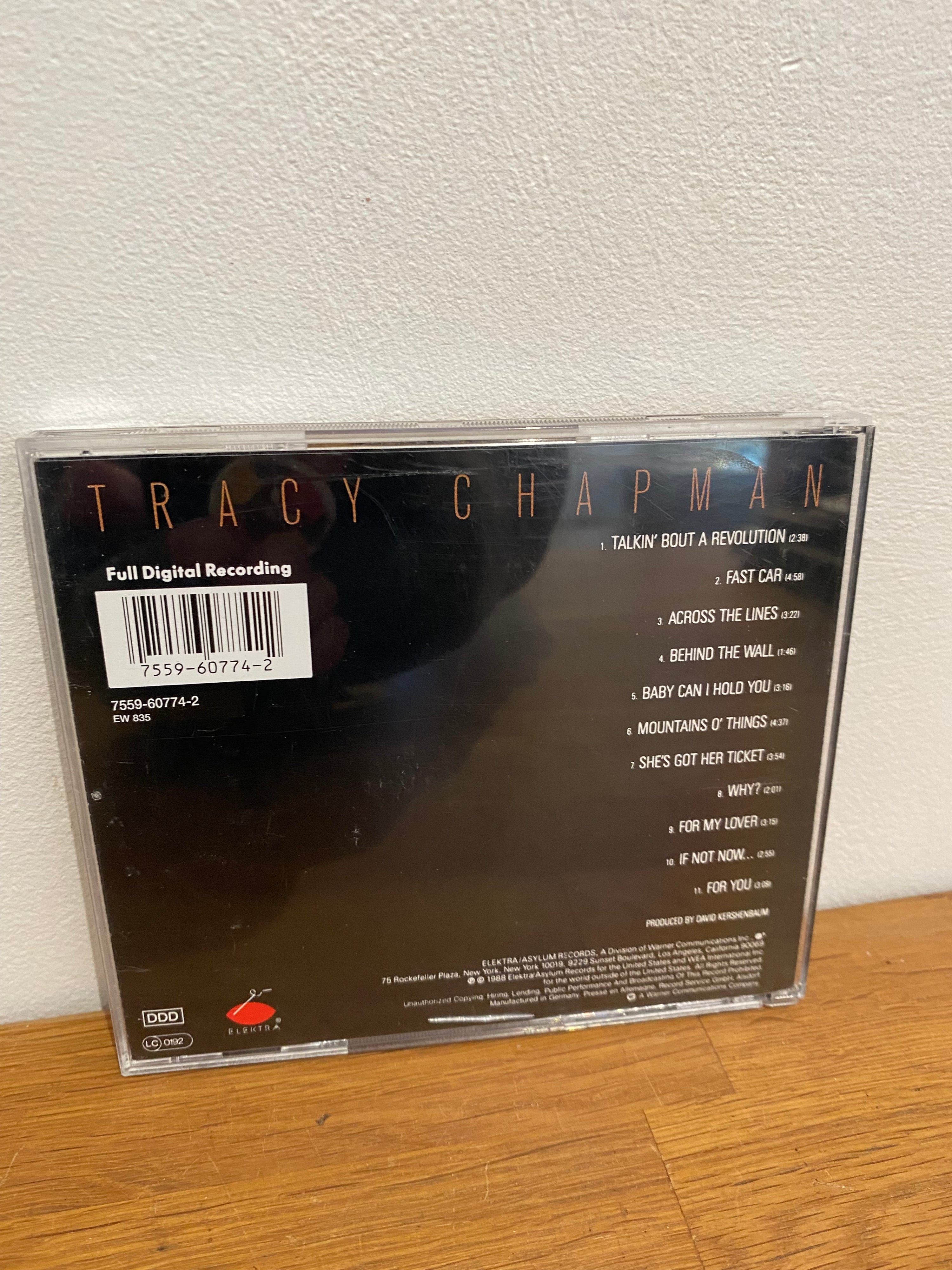 Tracy Chapman , self titled cd album , 1988 DDD