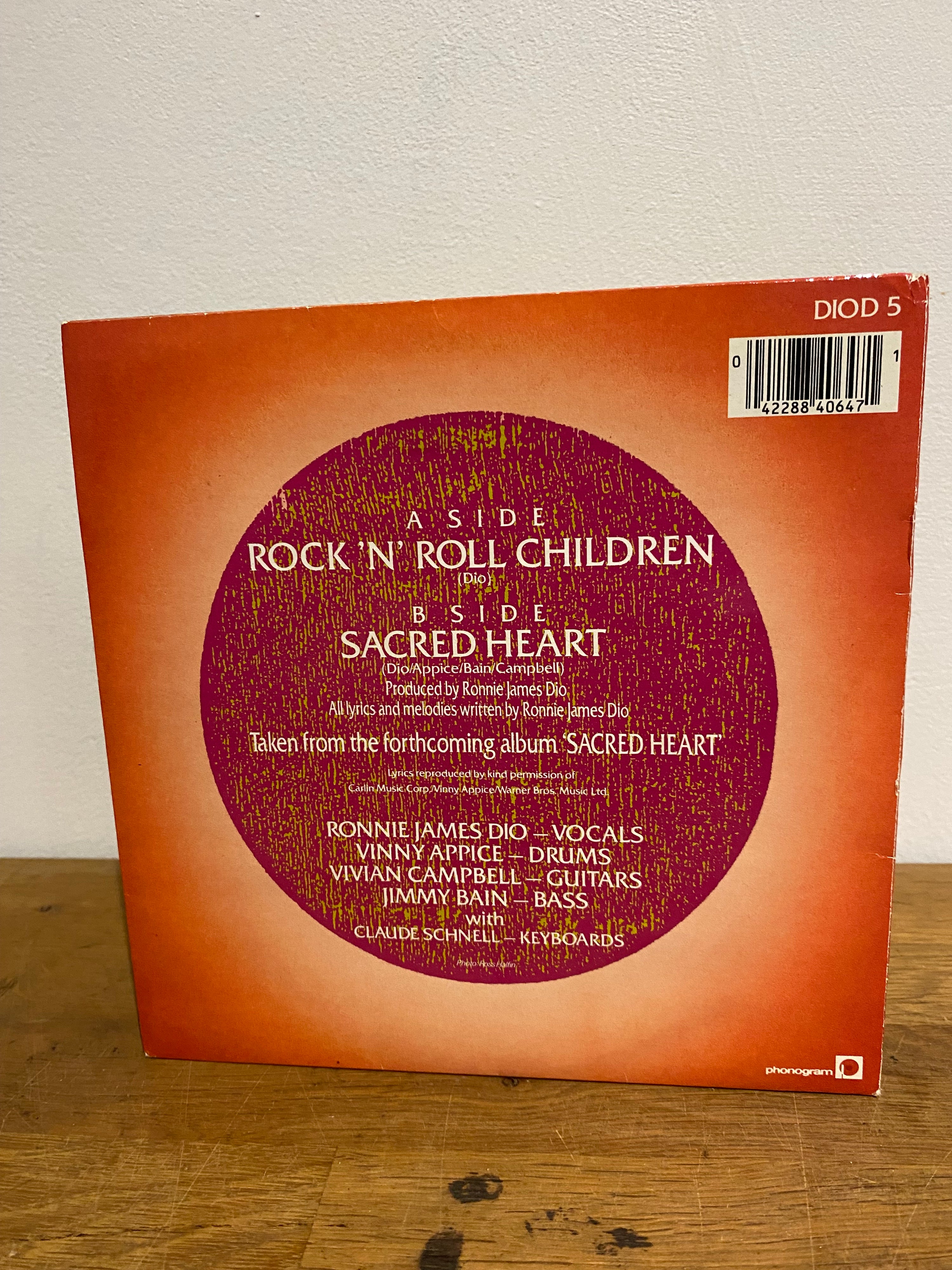 Dio - Rock ‘N’ Roll Children, 7 inch single, Limited edition gatefold