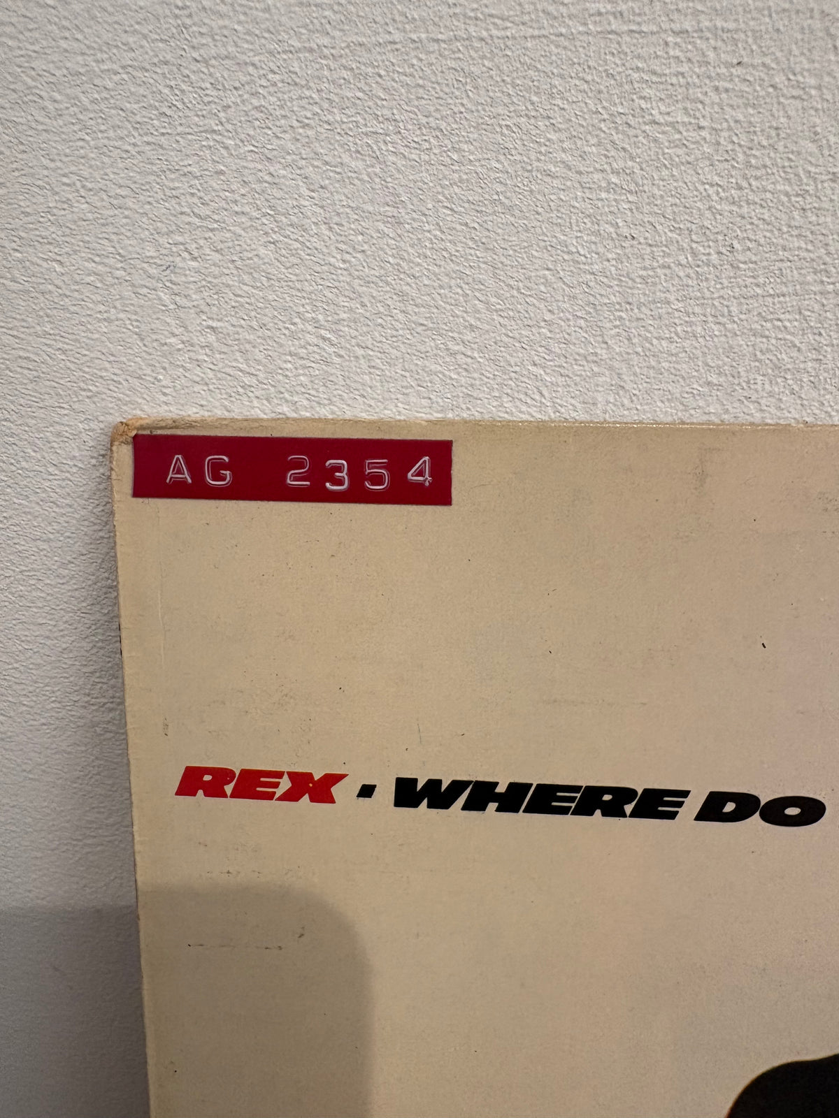 Rex - Where do we go from here? , Vinyl Lp Album , 1977, Property of CBS , Demo only