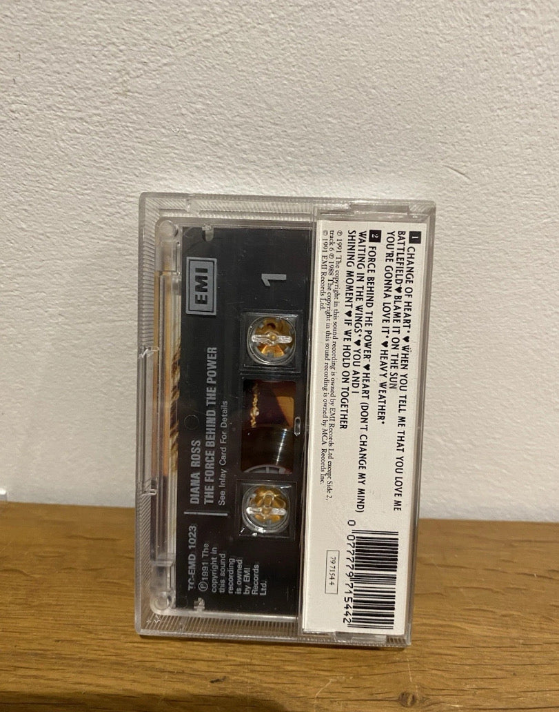 Diana Ross - The Force Behind The Power, Cassette Album, EMI 1991