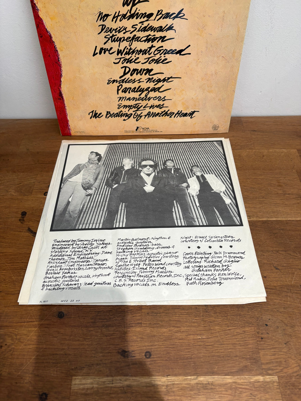 Graham Parker and The Rumour - The up escalator, 1980 Stiff records .