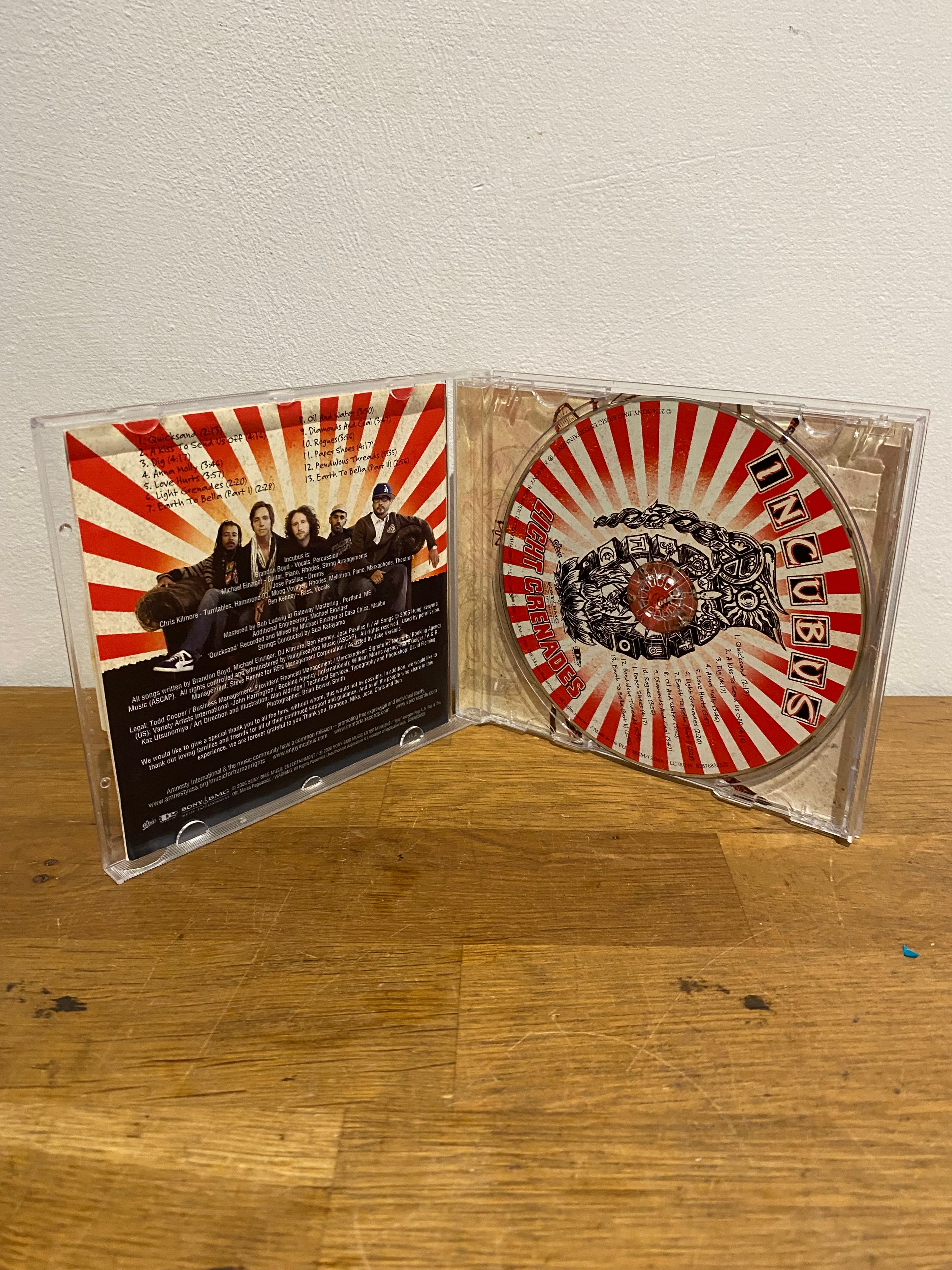 Incubus - Light Grenades , 2006 , cd album.