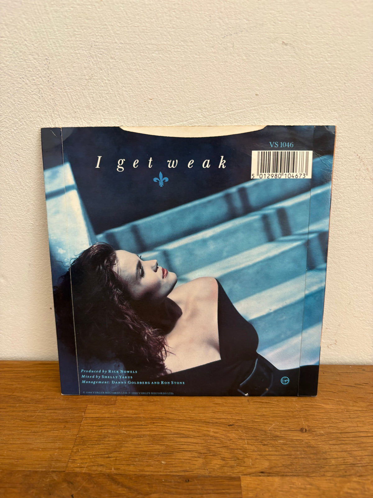 Belinda Carlisle - I get weak , 7 inch single, 1988 Virgin.