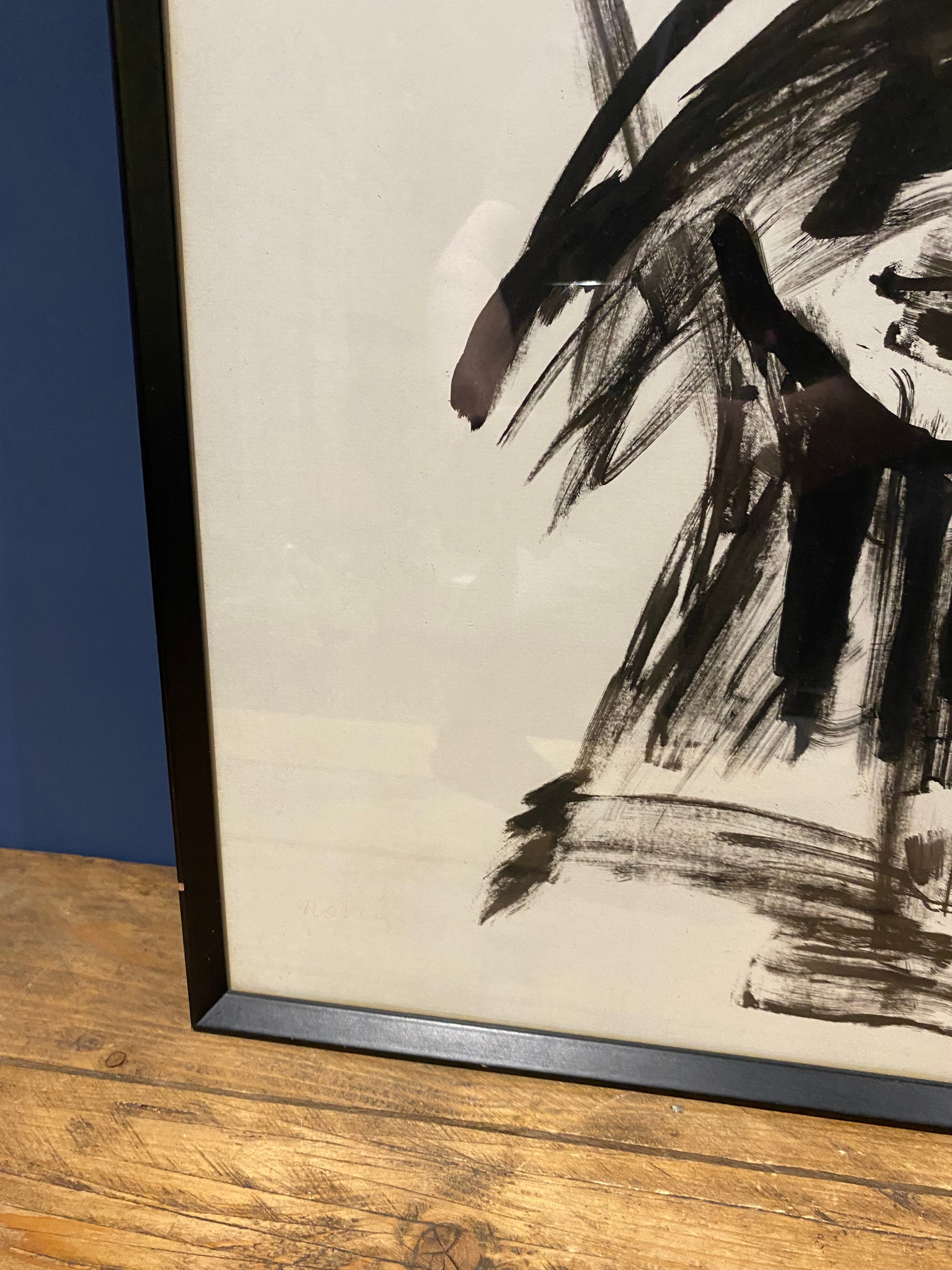 Freddie Mercury Framed Picture - in the manor of Reuben Nakian