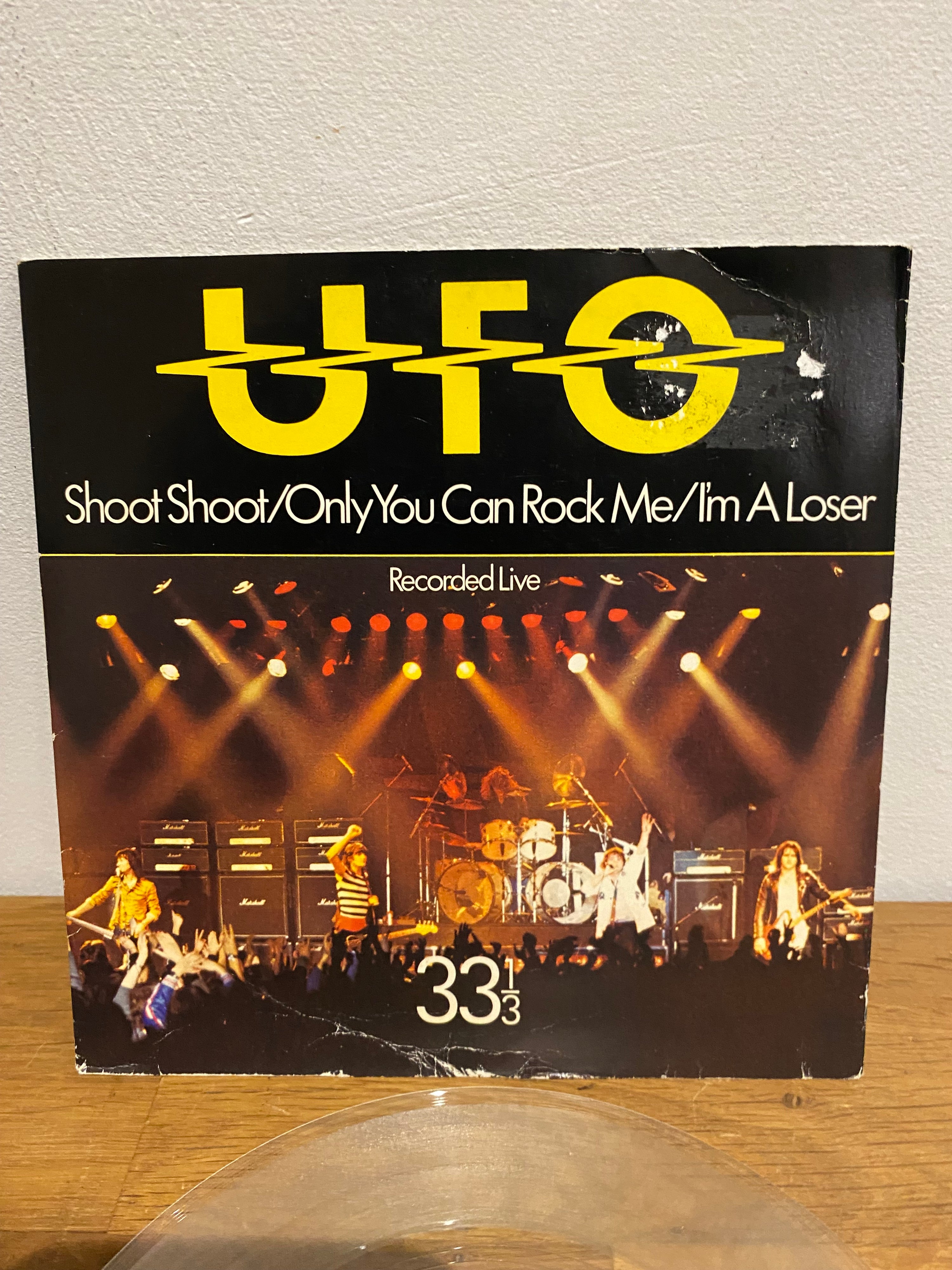 UFO - Shoot Shoot 7" Single Clear Vinyl (1979)
