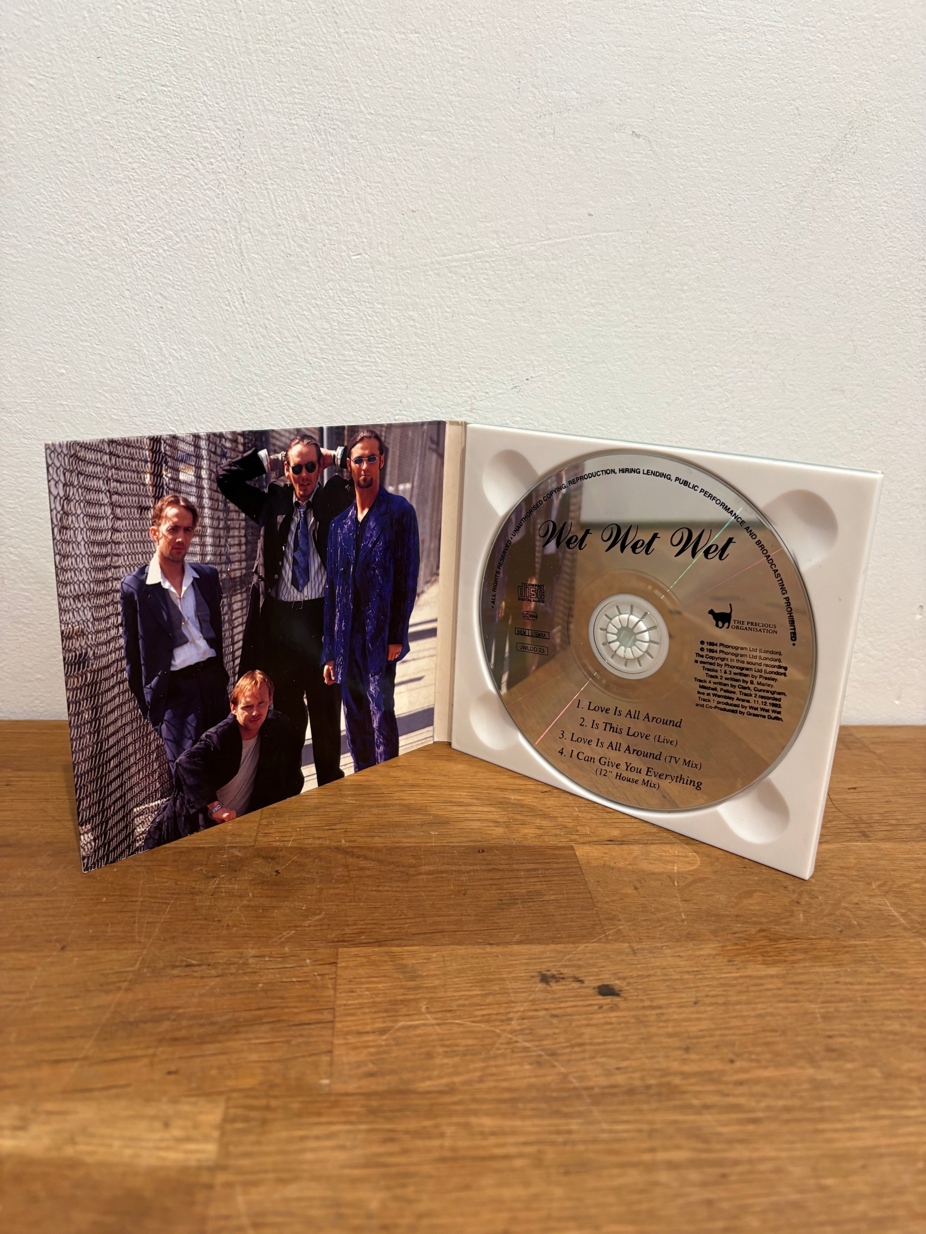 Wet Wet Wet - Love is all around, cd single Limited Edition Digi Pack, 1994.