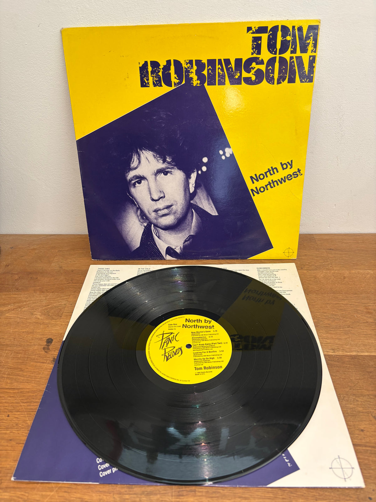 Tom Robinson - North by Northwest, Vinyl LP album, 1982. Statik records.