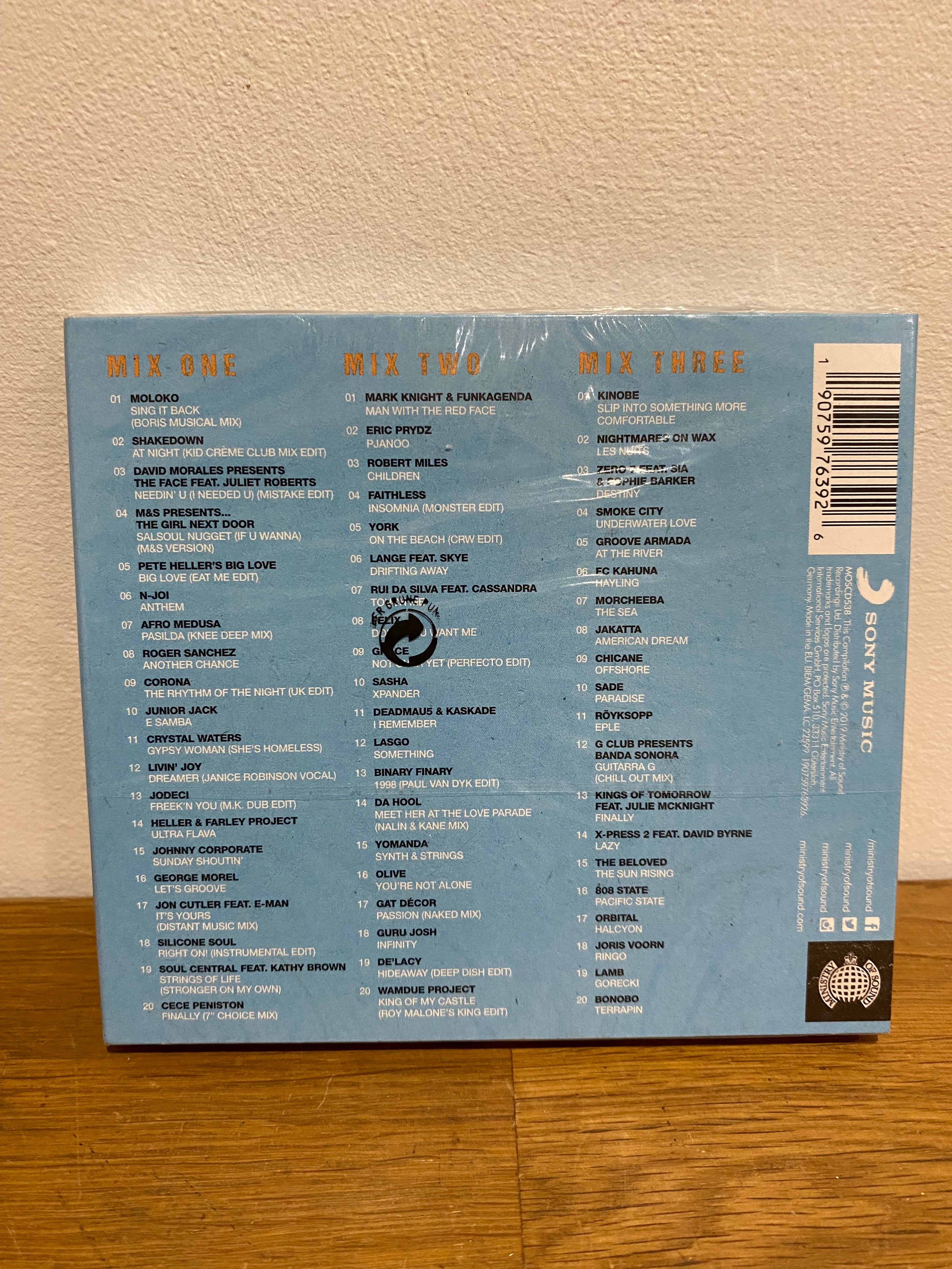 Ministry of Sound, Throw Back Ibiza , triple cd album , new and sealed.