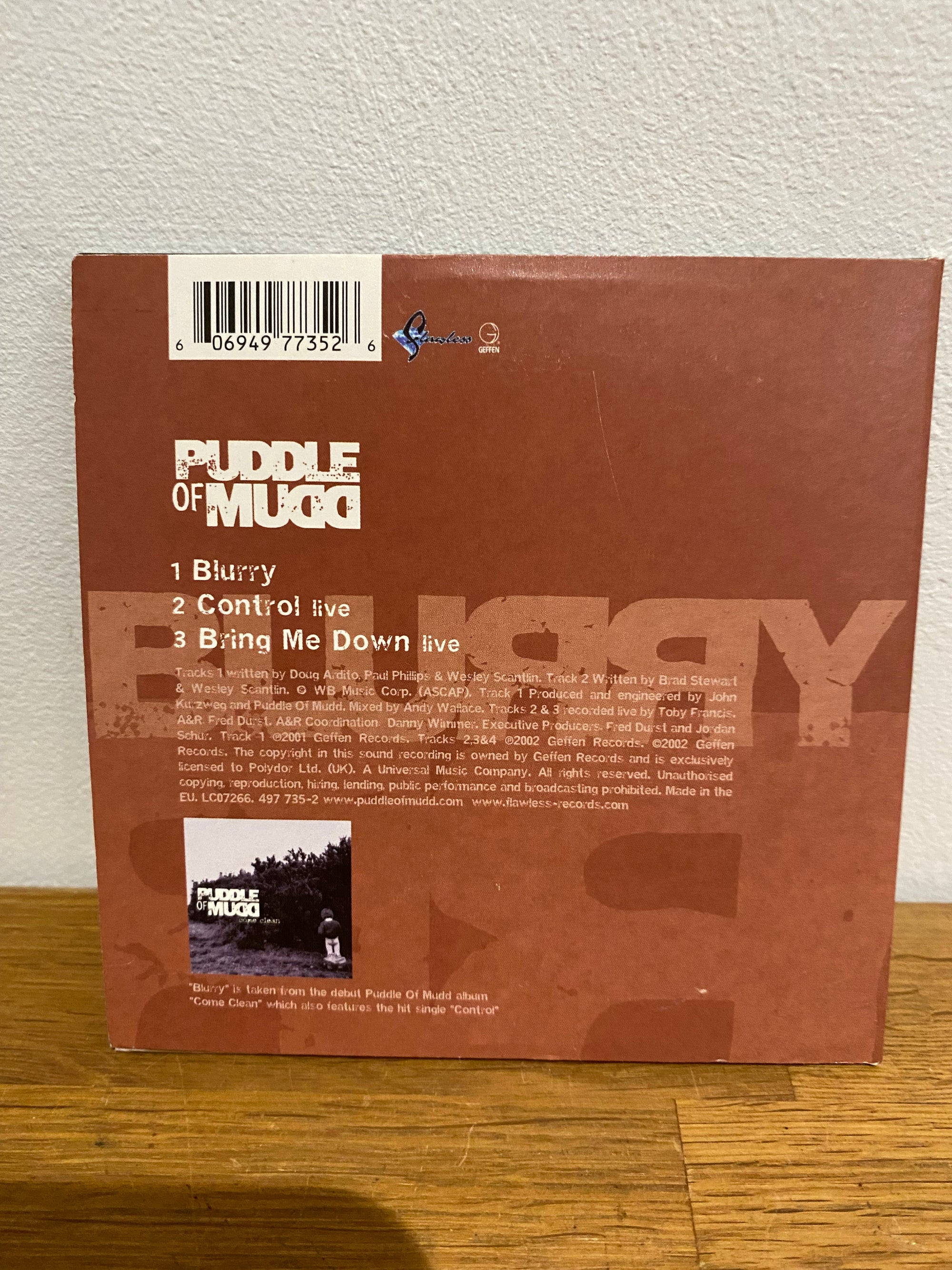 Puddle of Mudd - Blurry , Limited edition poster pack cd single
