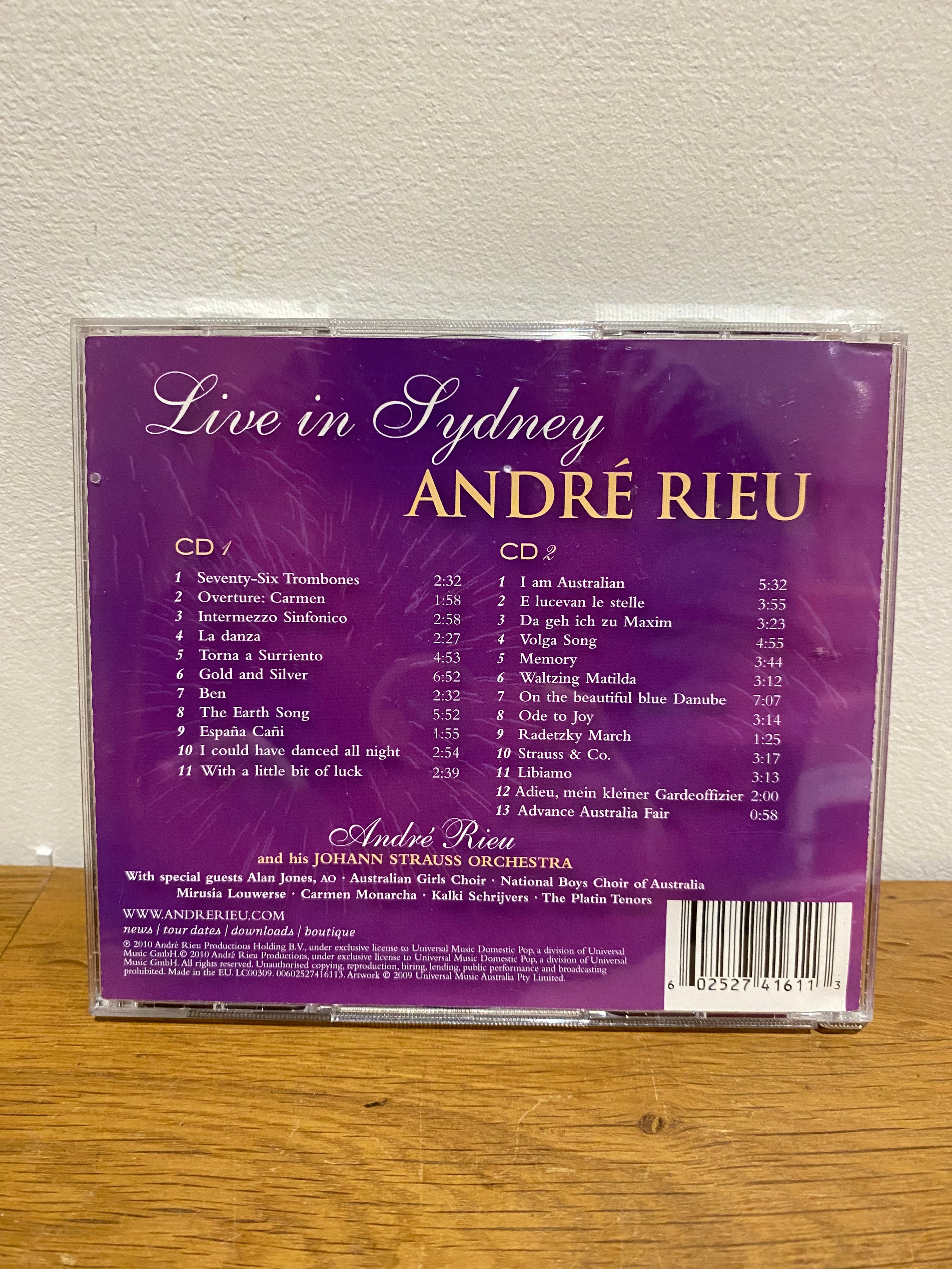 Andre Rieu - Live in Sydney Double CD Album (2010)