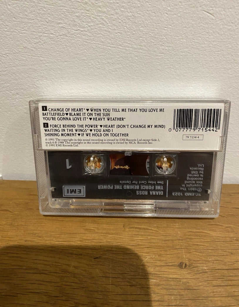 Diana Ross - The Force Behind The Power, Cassette Album, EMI 1991