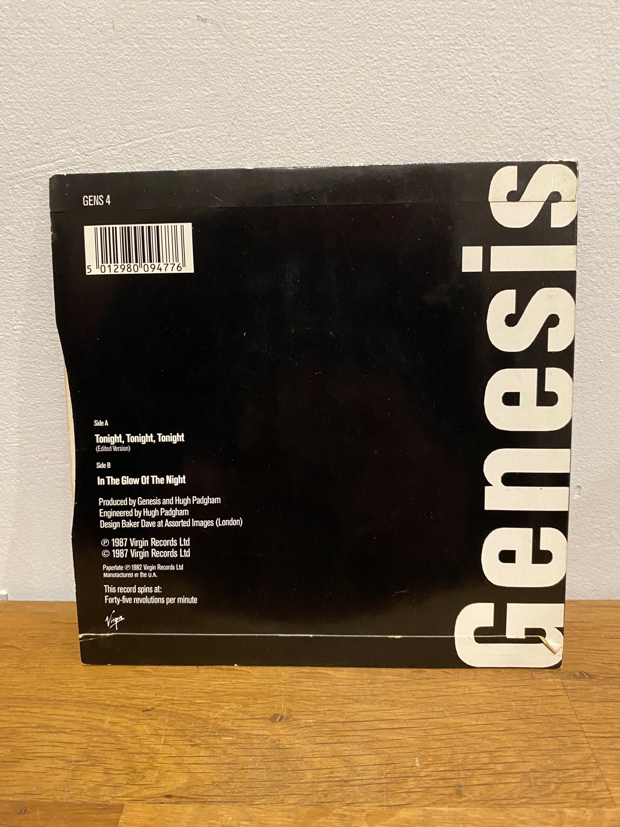 Genesis - Tonight, Tonight, Tonight , 7” single