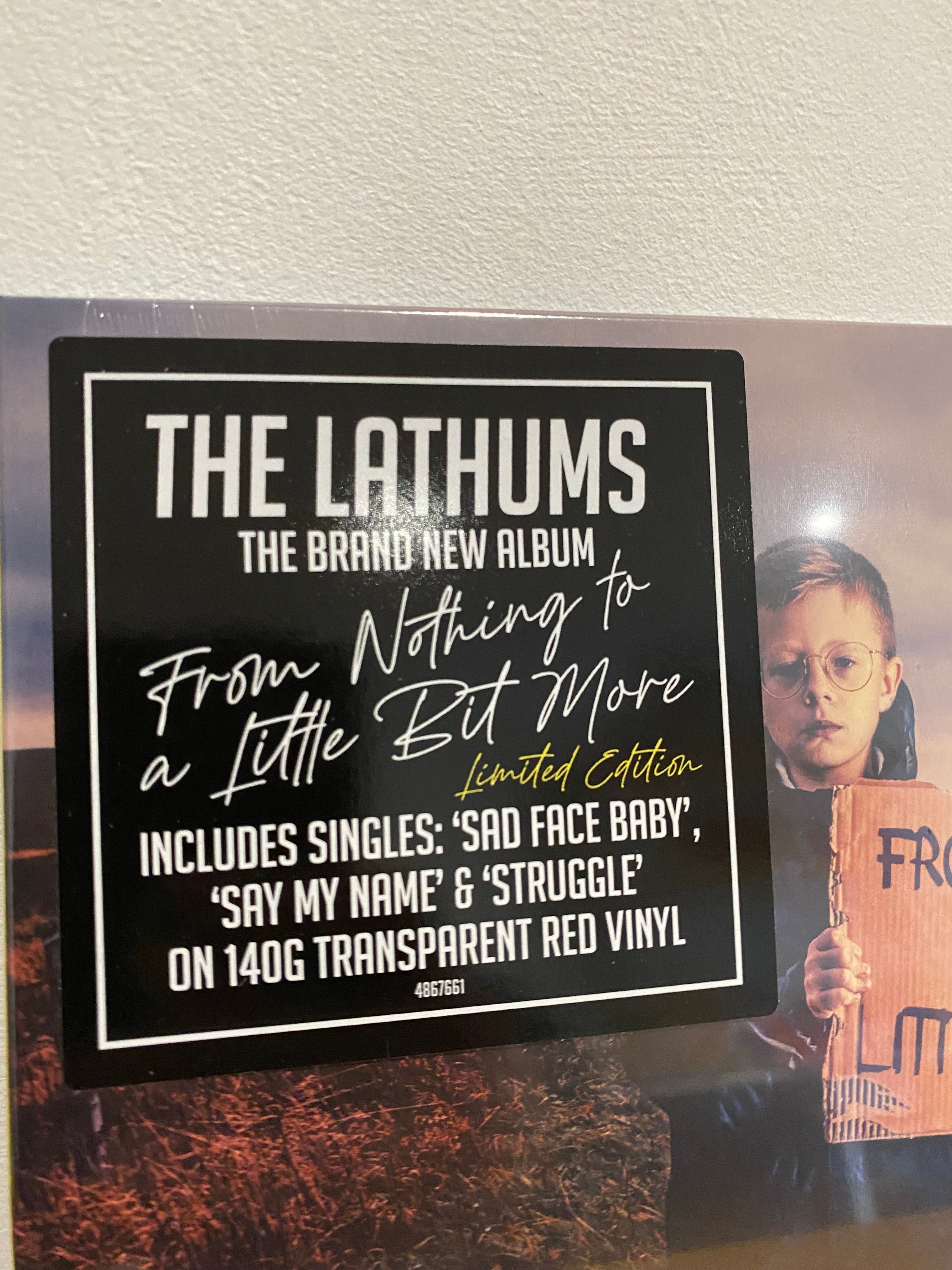 The Lathums - From nothing to a little bit more. Limited edition red vinyl. New and sealed