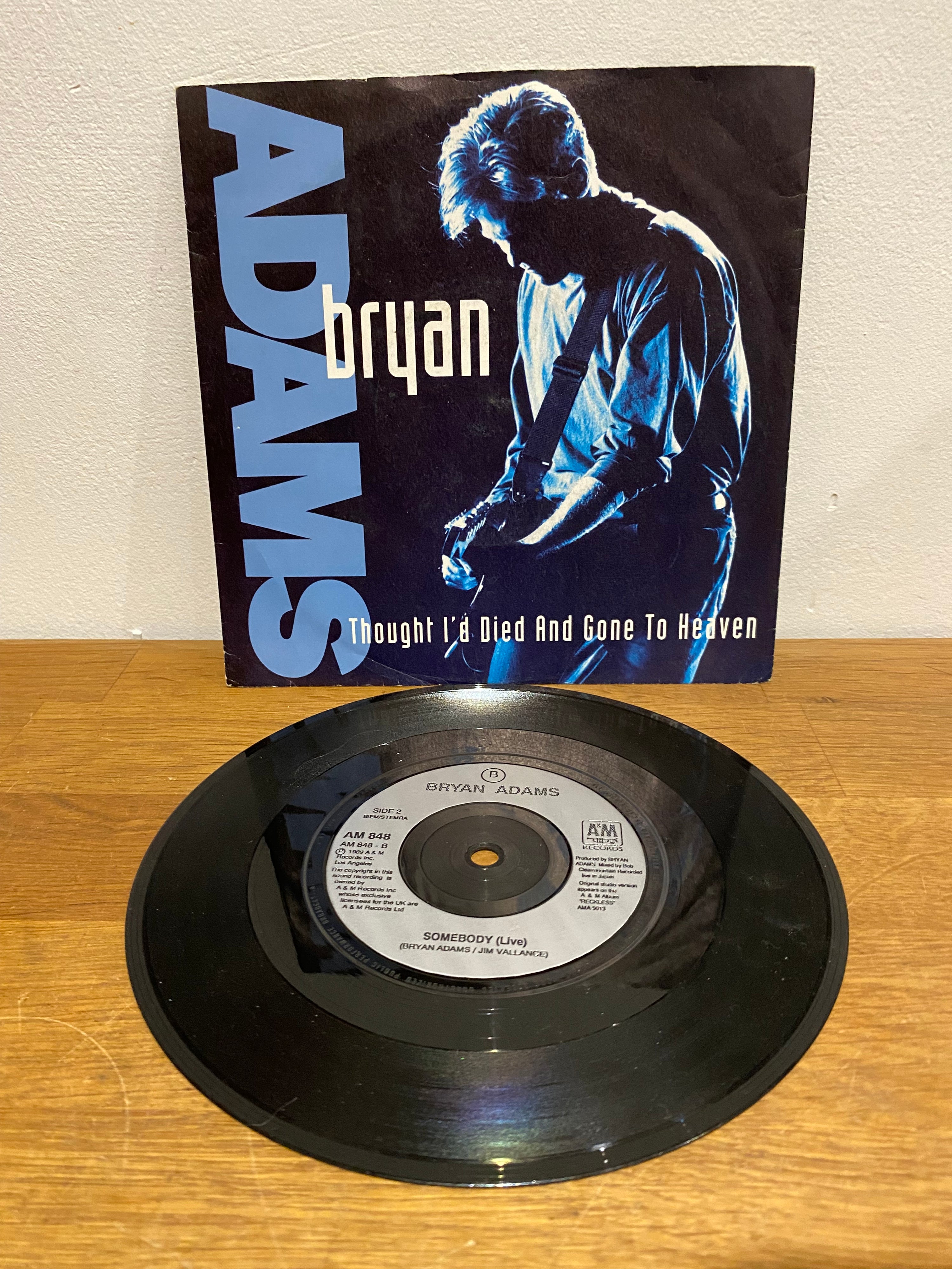 Bryan Adams - Thought I’d died snd gone to heaven , 7” single , 1991