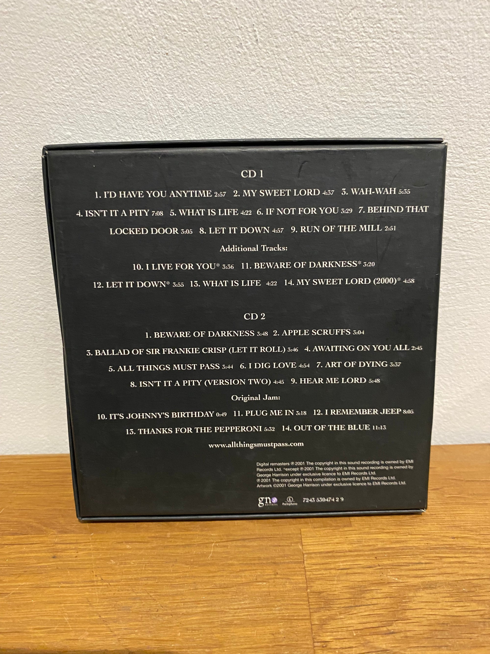 George Harrison - All Things Must Pass, 2 cd box set