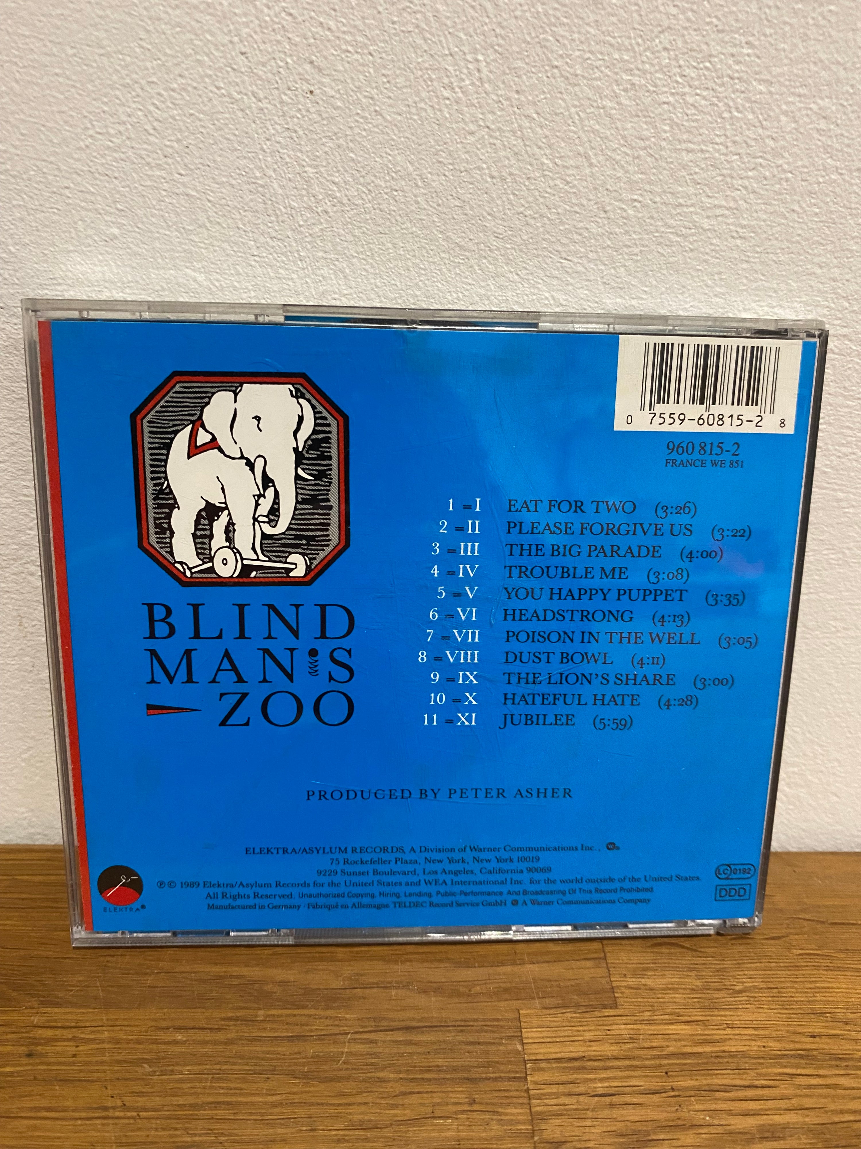 10,000 Maniacs , Blind Man’s Zoo, cd album