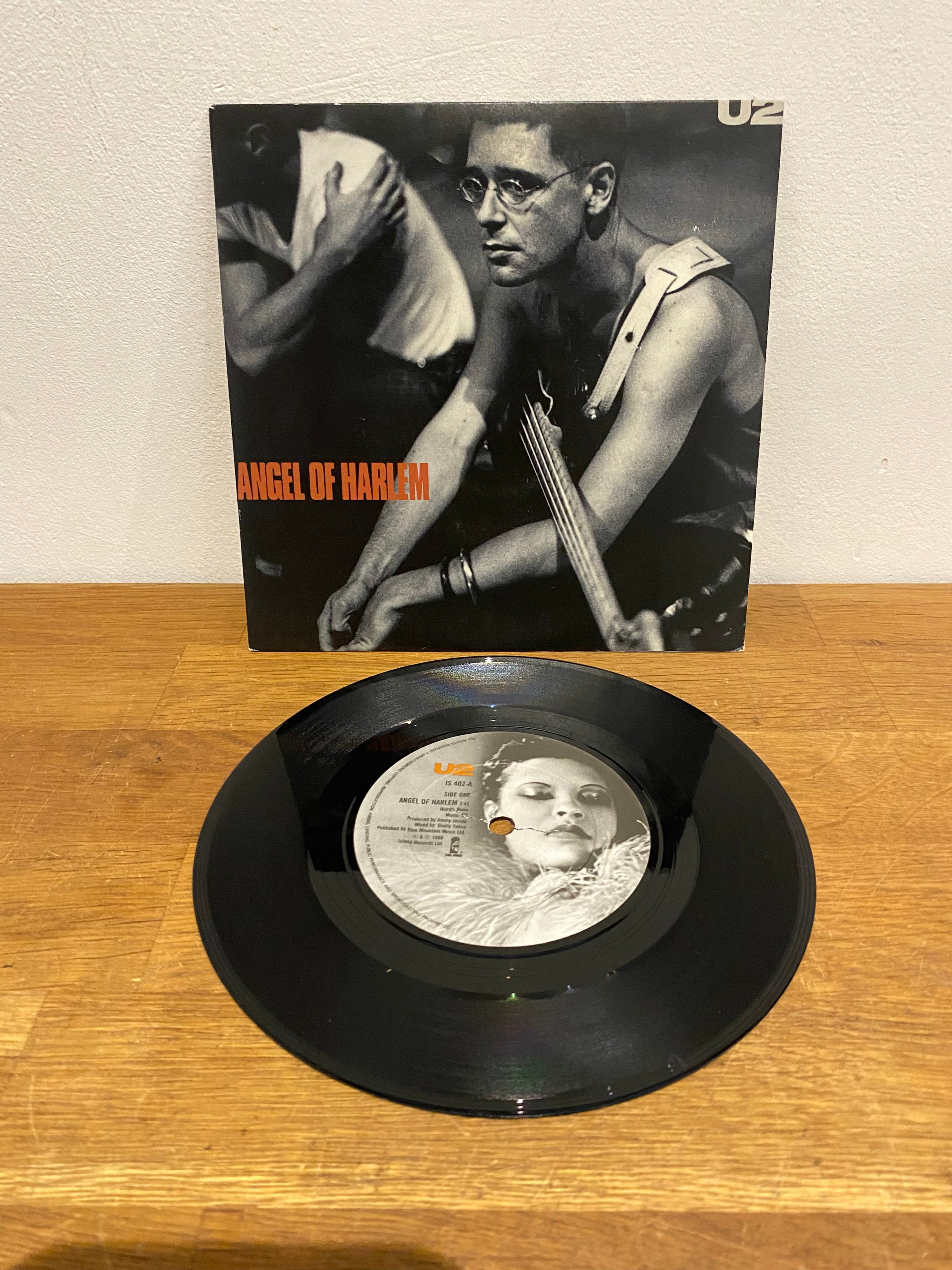 U2 - Angel of Harlem , 7” single , 1988 , Island records