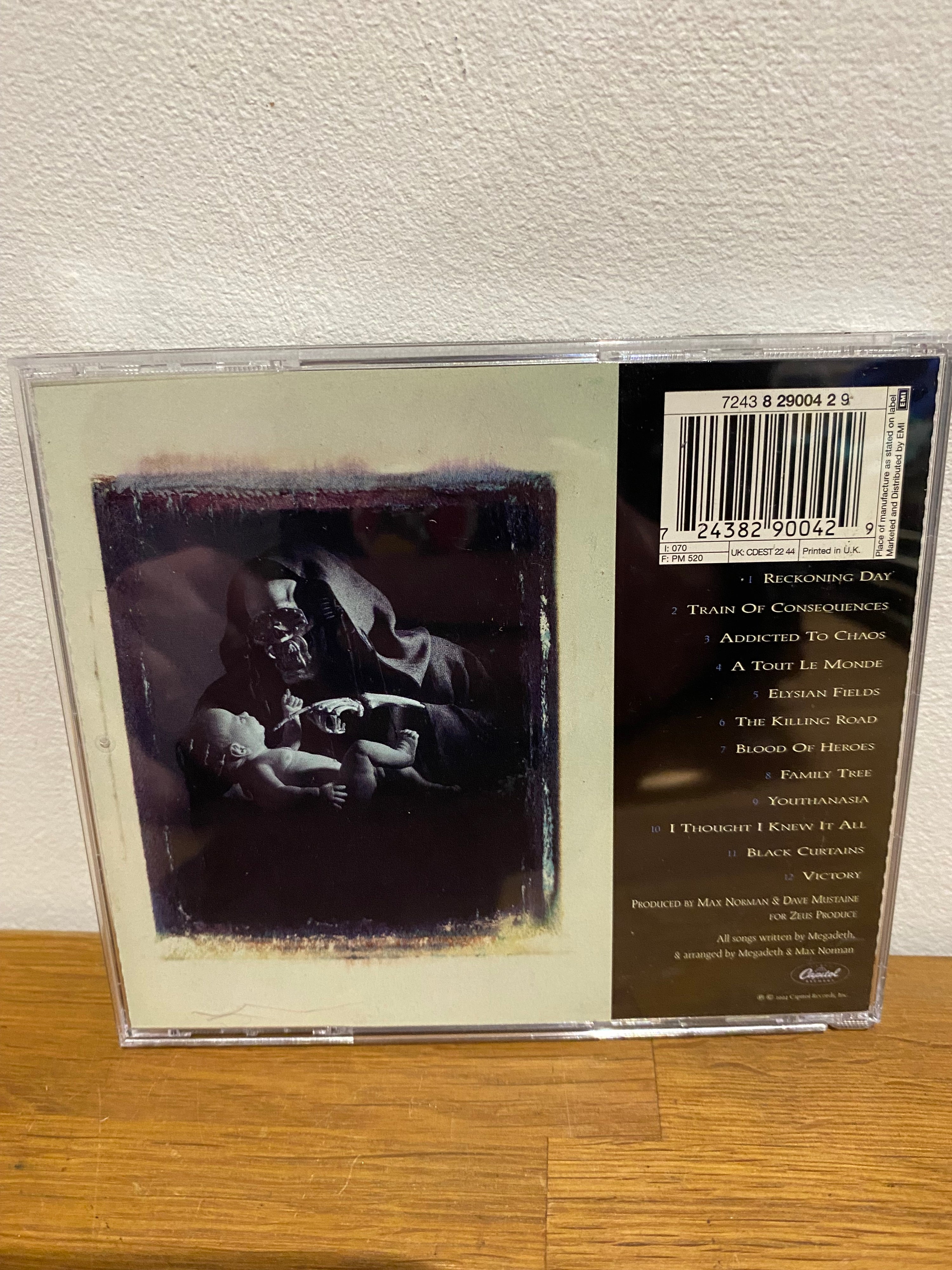 Megadeth - Youthanasia , cd album , 1994 Capital Records