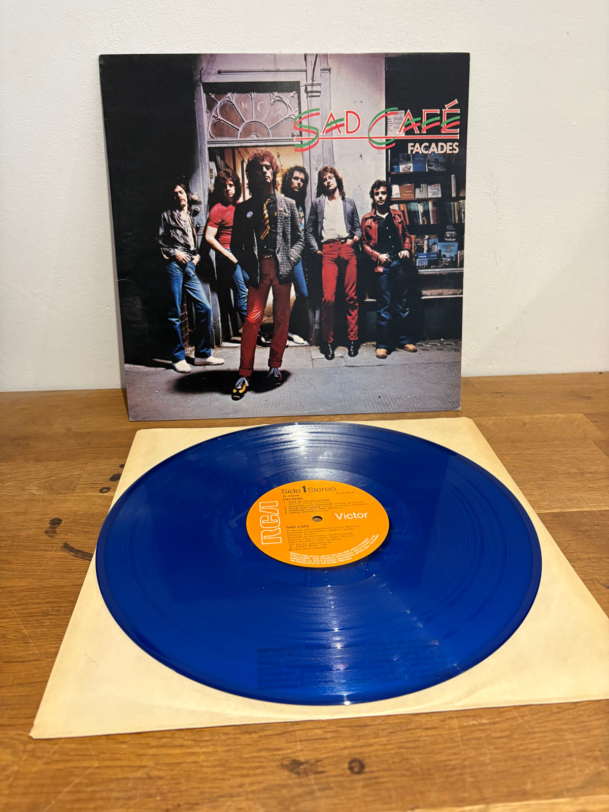 Sad Cafe - Facades , blue vinyl 12 inch LP album , RCA 1979