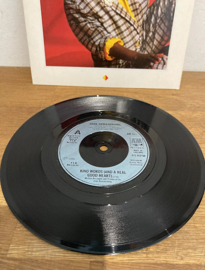 Joan Armatrading , Kind Words (and A Real Good Heart) 7 Inch Single
