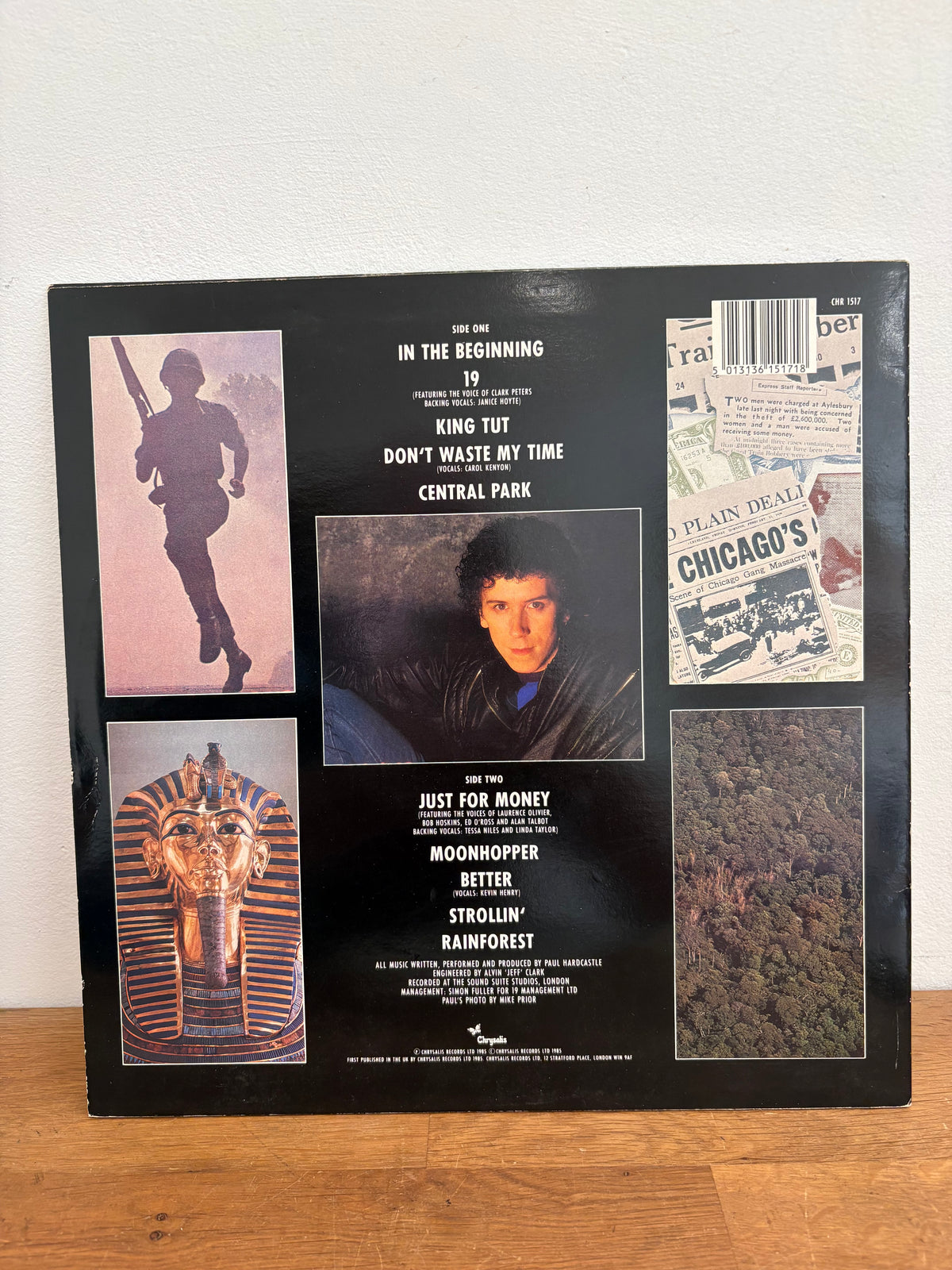 Paul Hardcastle - Paul Hardcastle , Vinyl LP album, 1985 Chrysalis. CHR1517.