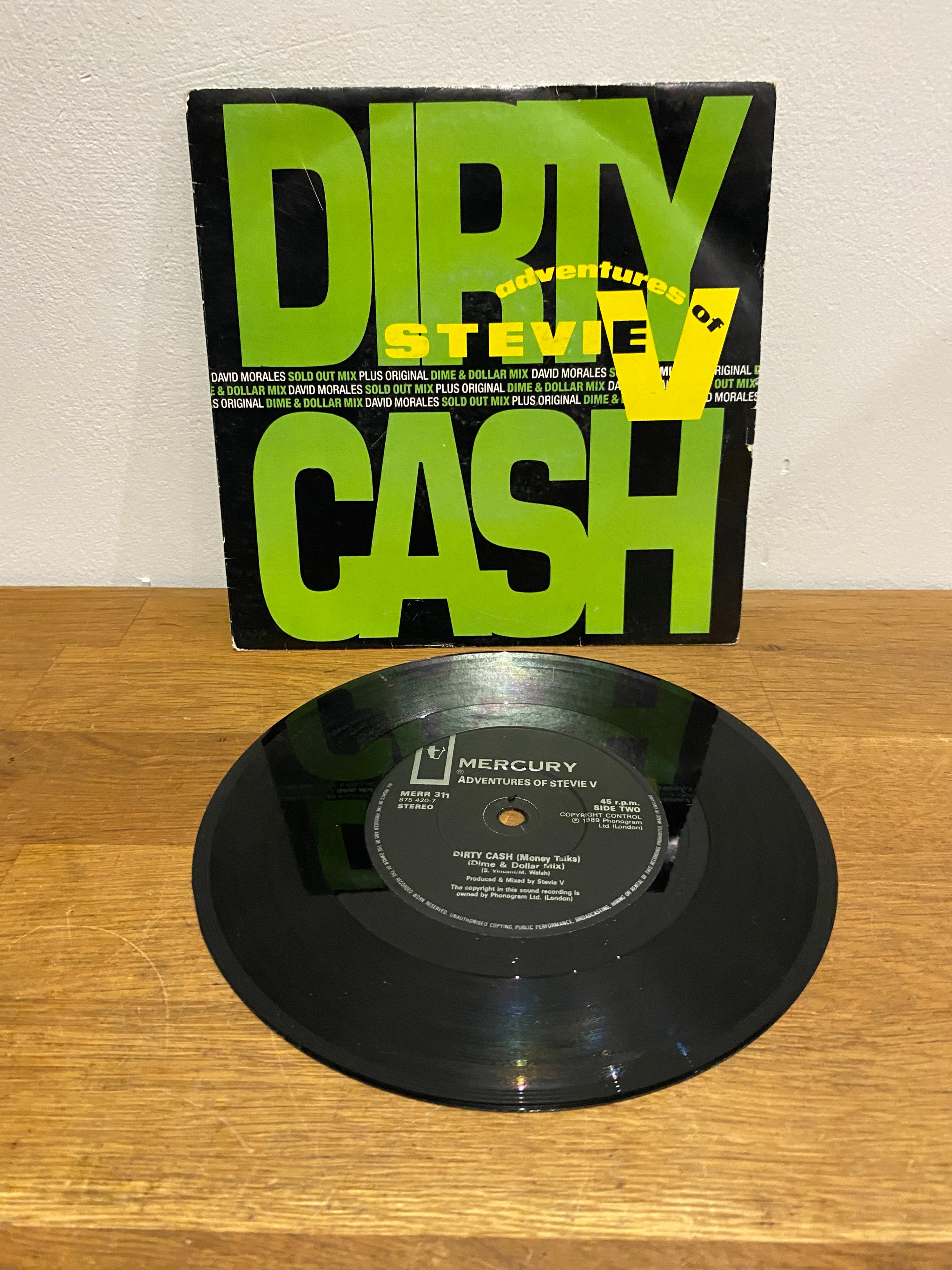 The Adventures of Stevie V - Dirty Cash (Money Talks) 7" Single (1989)