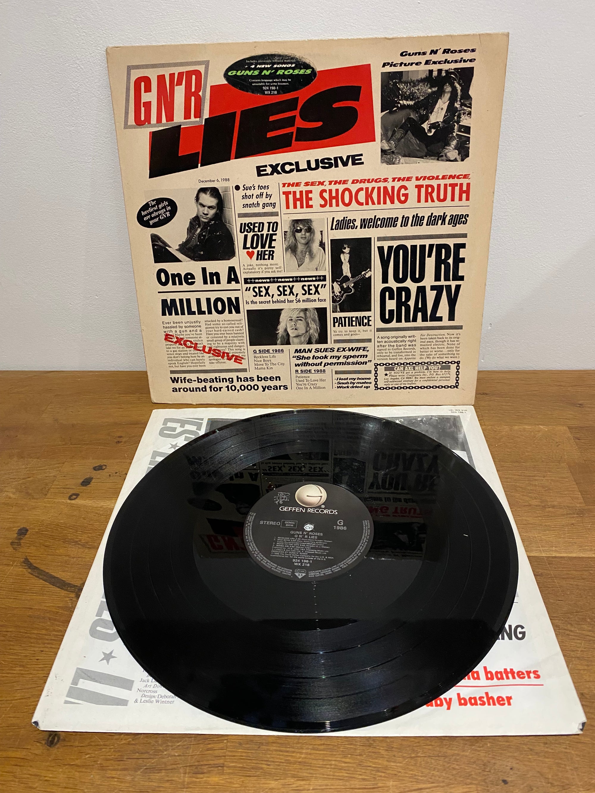 Guns N' Roses - Lies - Vinyl LP (Geffen 1988)