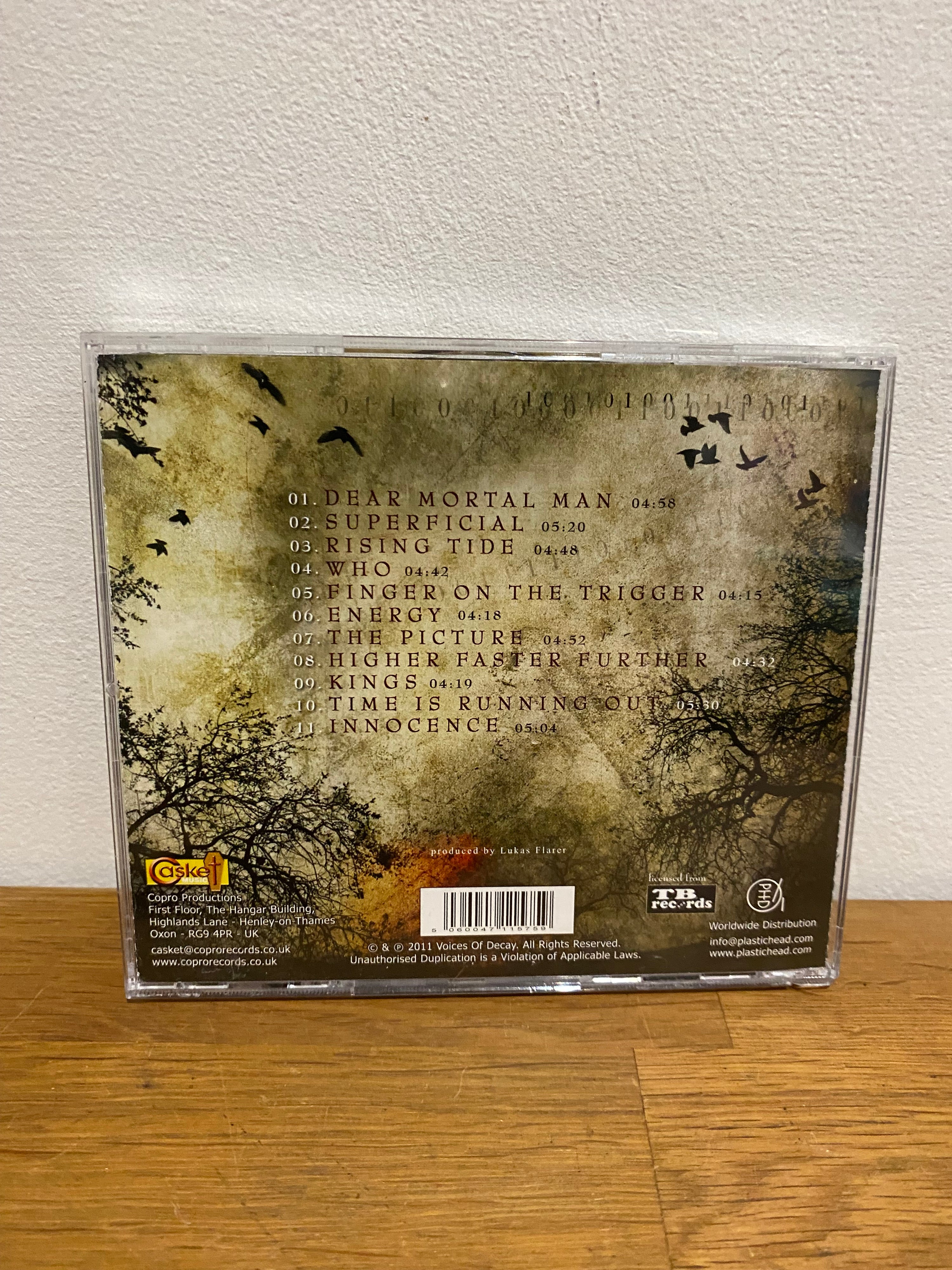 Voices of Decay- Overcome, 2011 cd album