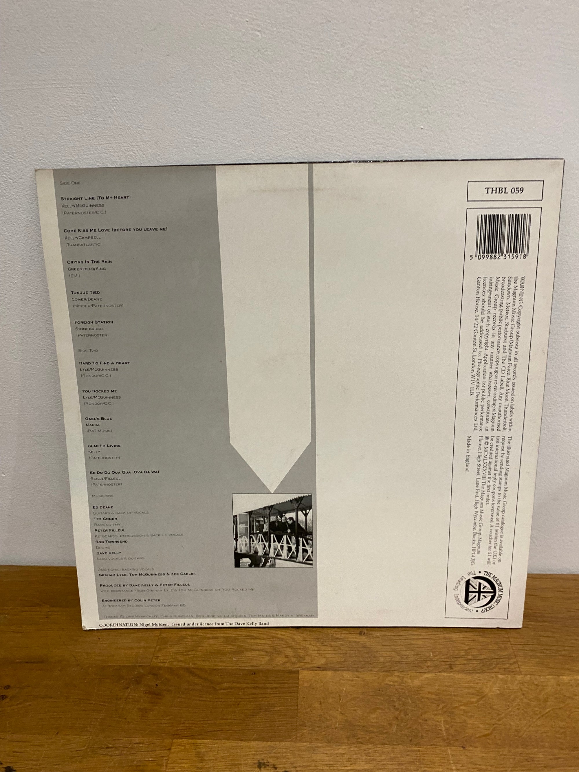 Dave Kelly Band - Heart of the city , 1987 Lp vinyl