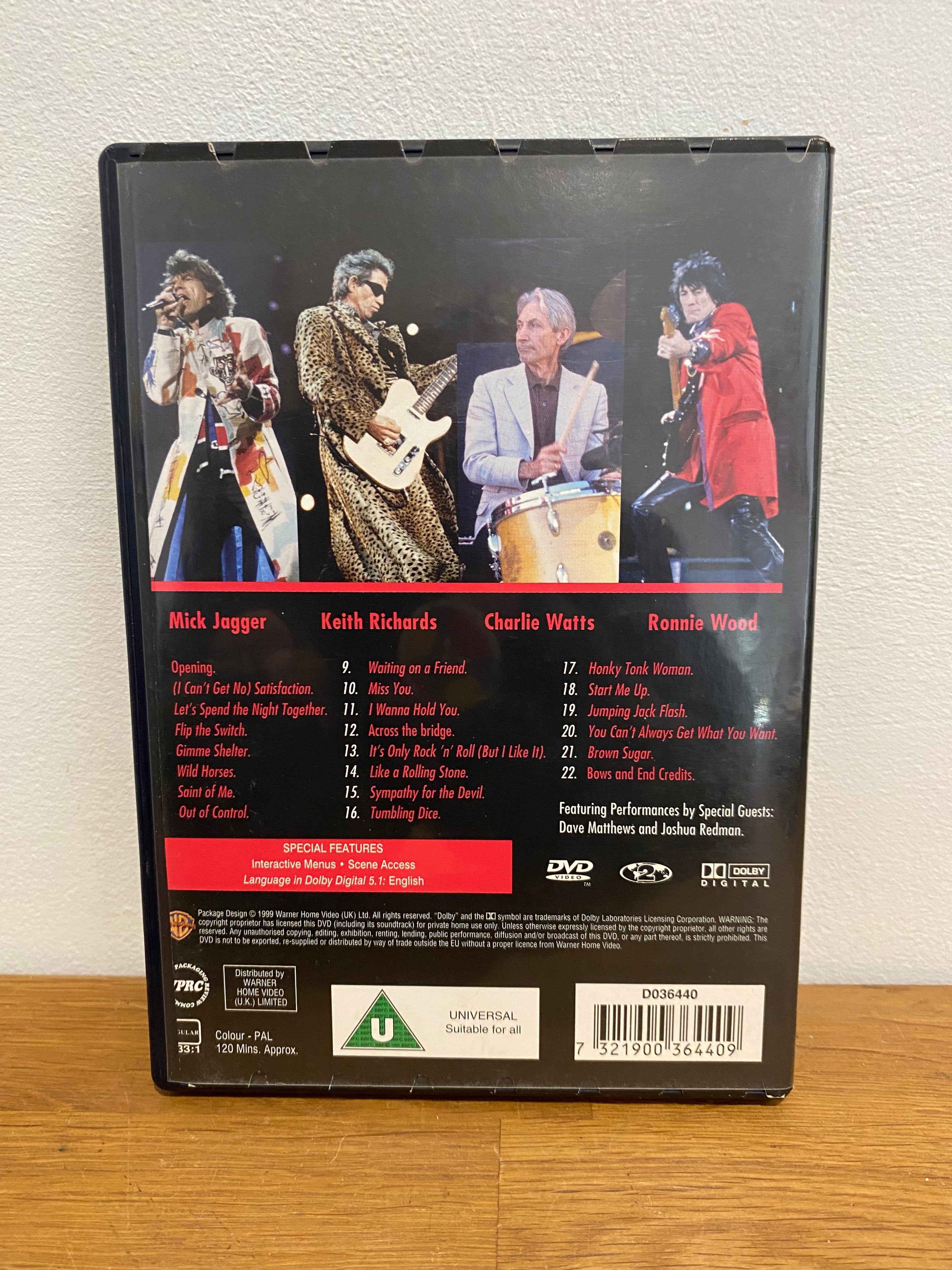 The Rolling Stones - Bridges to Babylon tour 97-98, Live in concert dvd