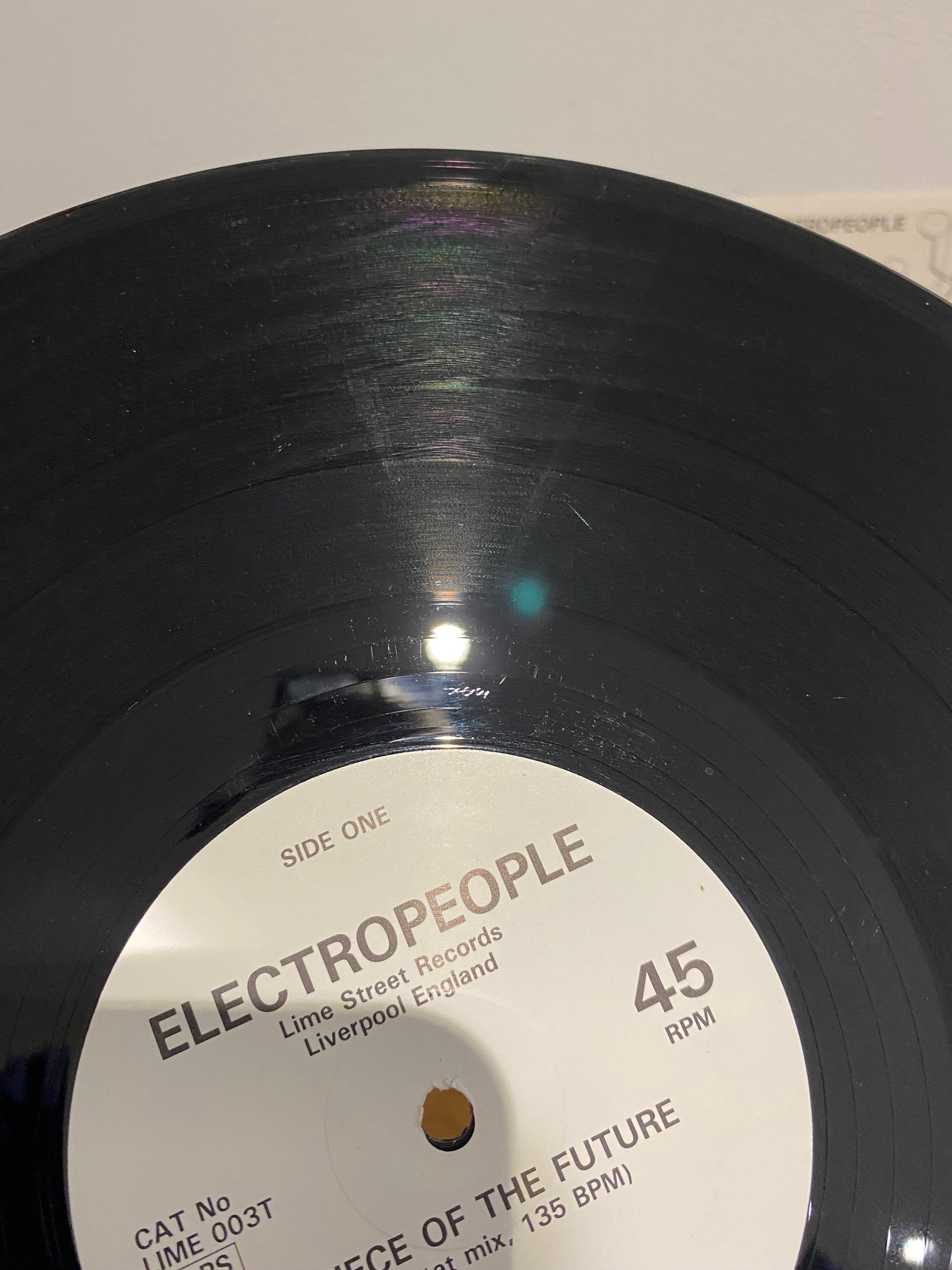 Electropeople - A piece of the future, 12” single, Lime Street Records, LIME 003T