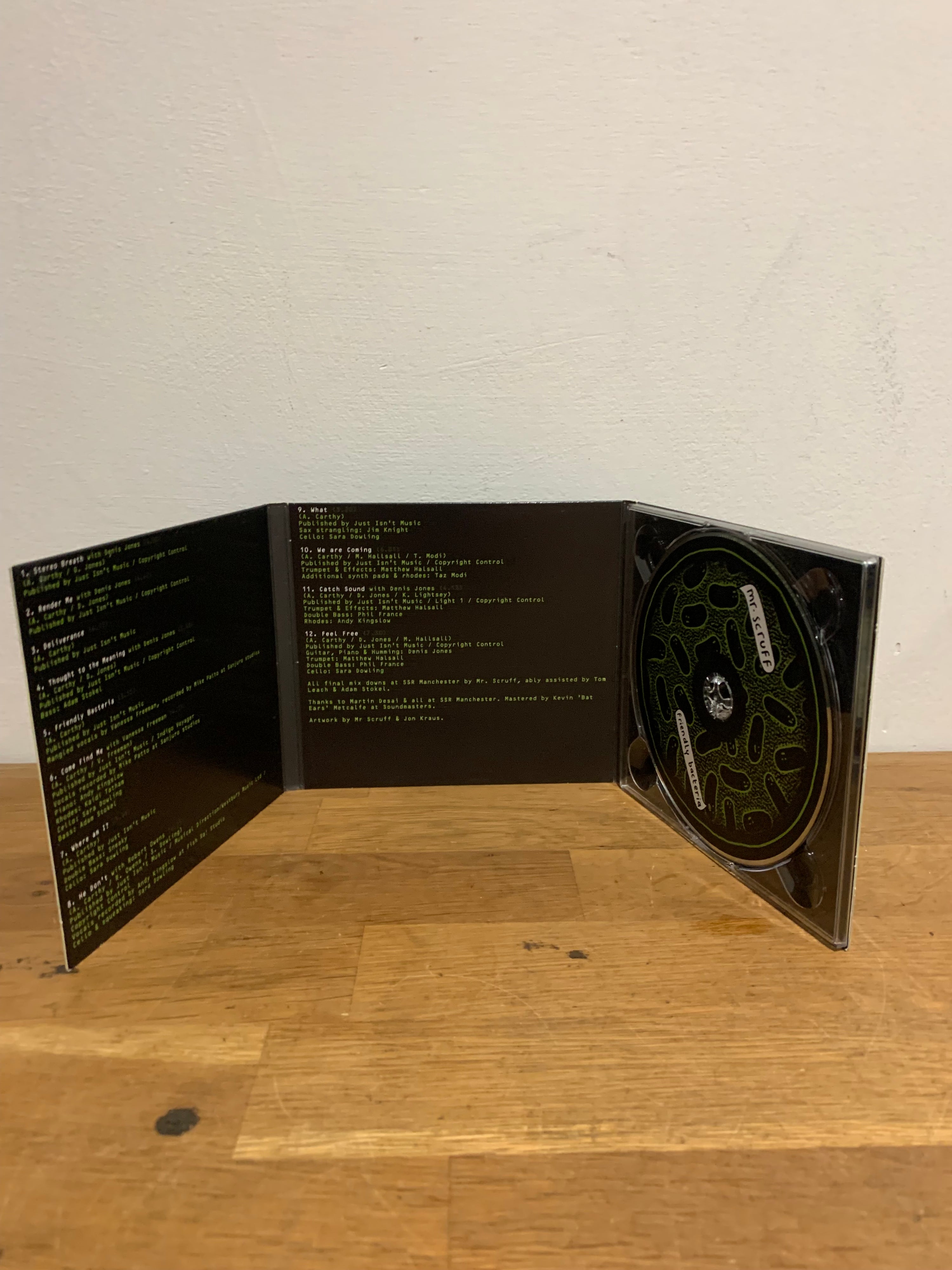 Mr Scruff - Friendly Bacteria, 2014 cd album , cardboard gatefold