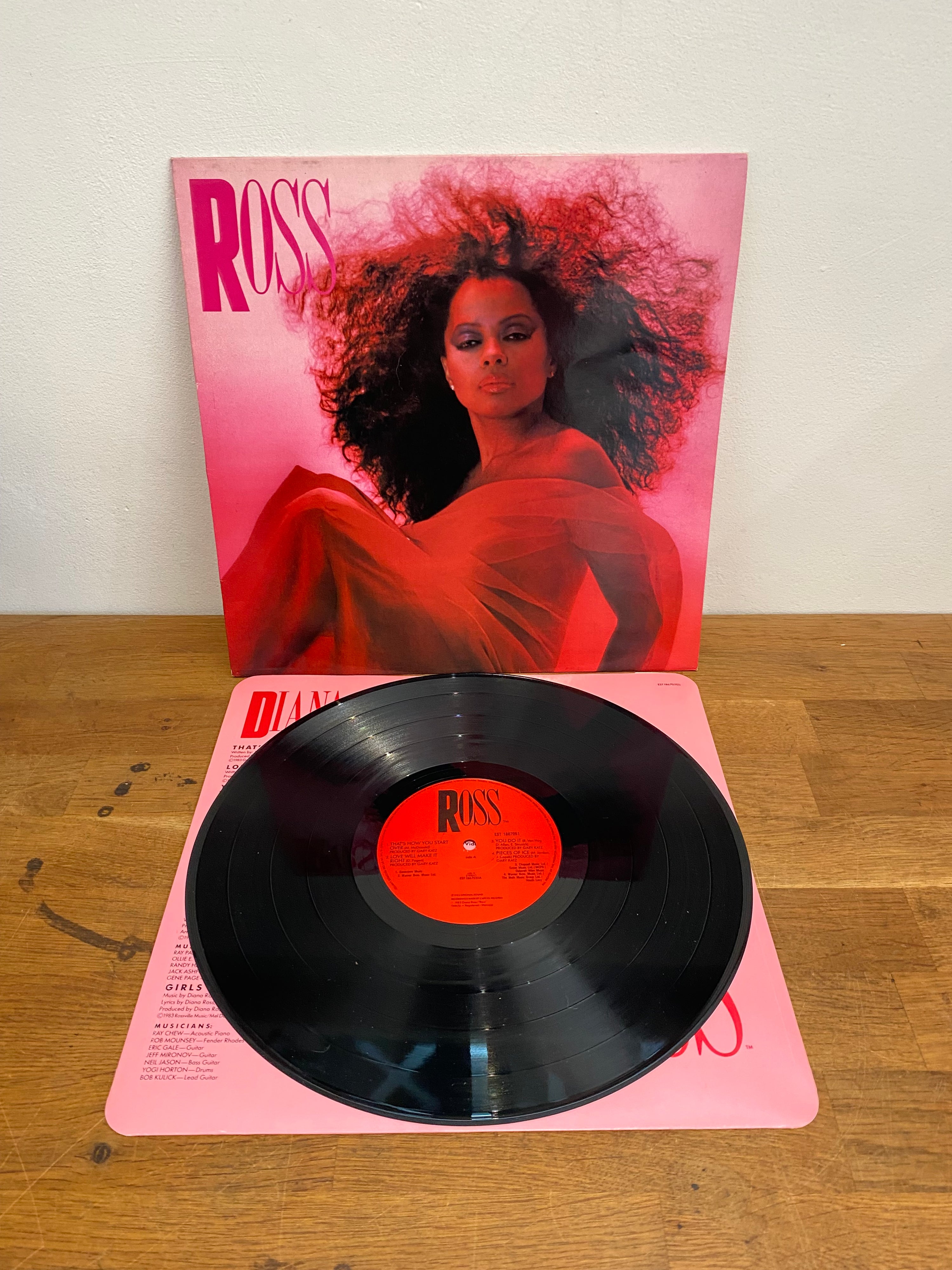 Diana Ross - Ross , Lp vinyl, 1983 Capitol records.
