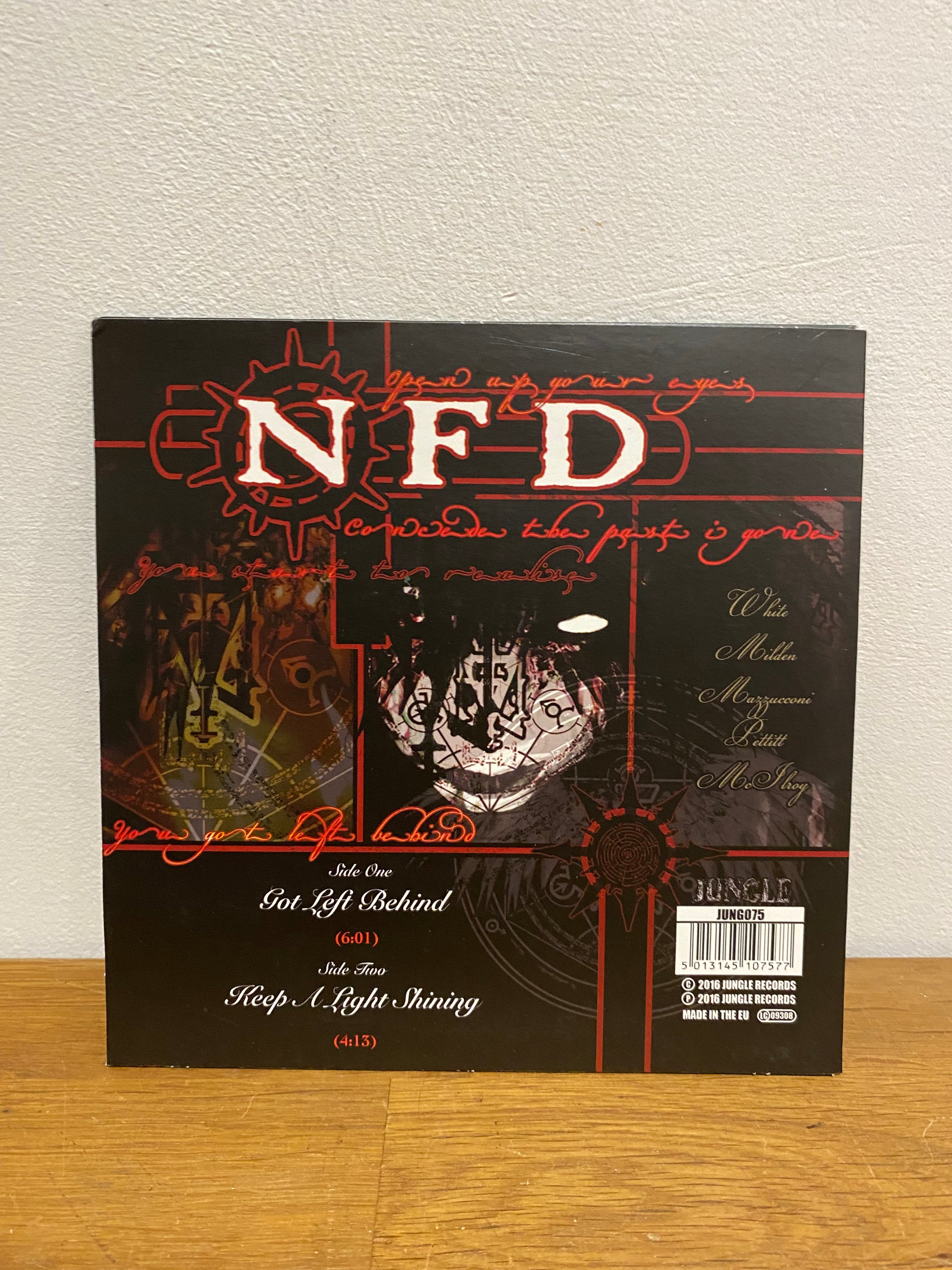 NFD - Got left behind , 7 inch red vinyl. 2016