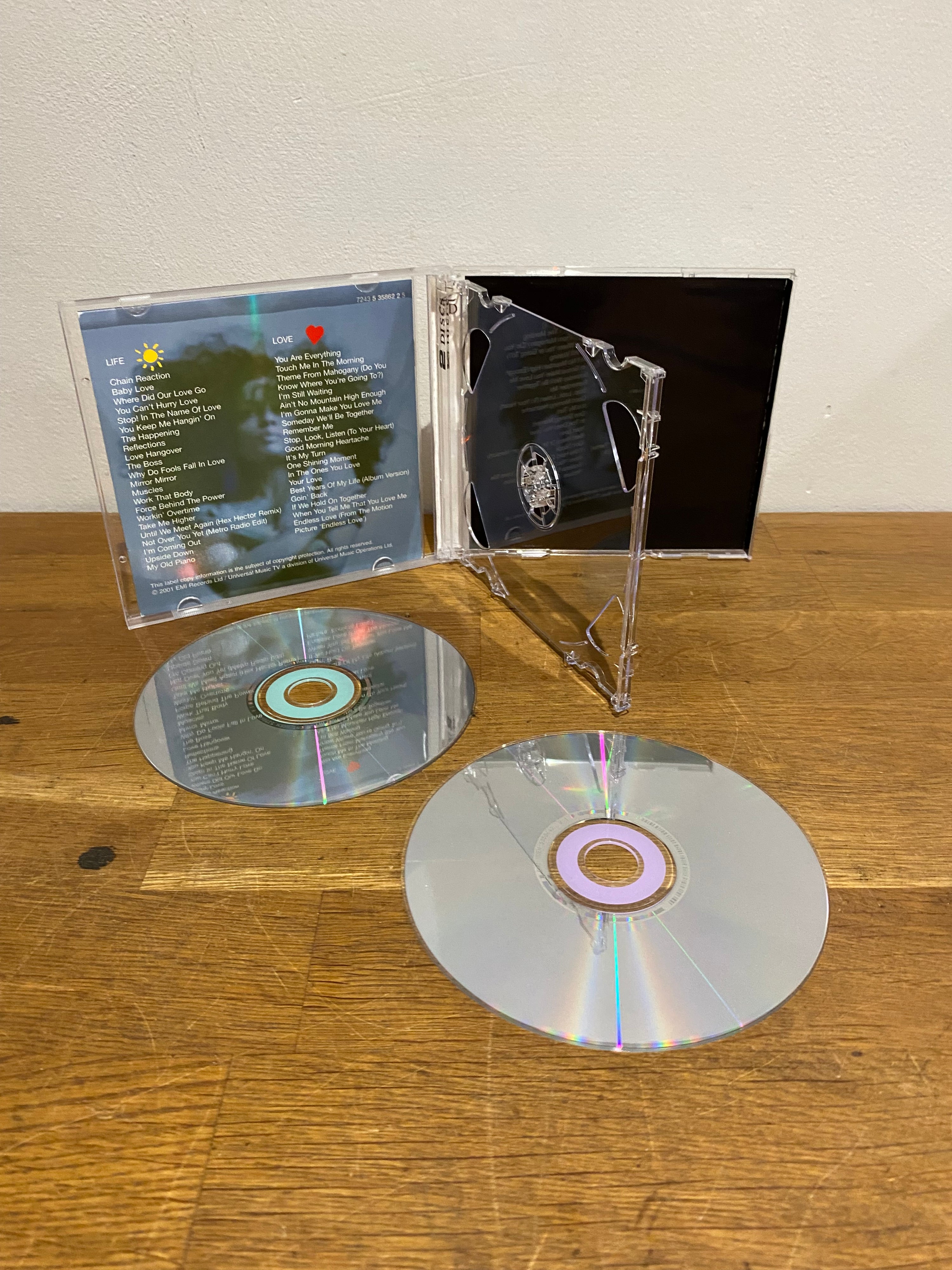 Diana Ross - The very best of, Love & Life. Double cd album, 2001 EMI