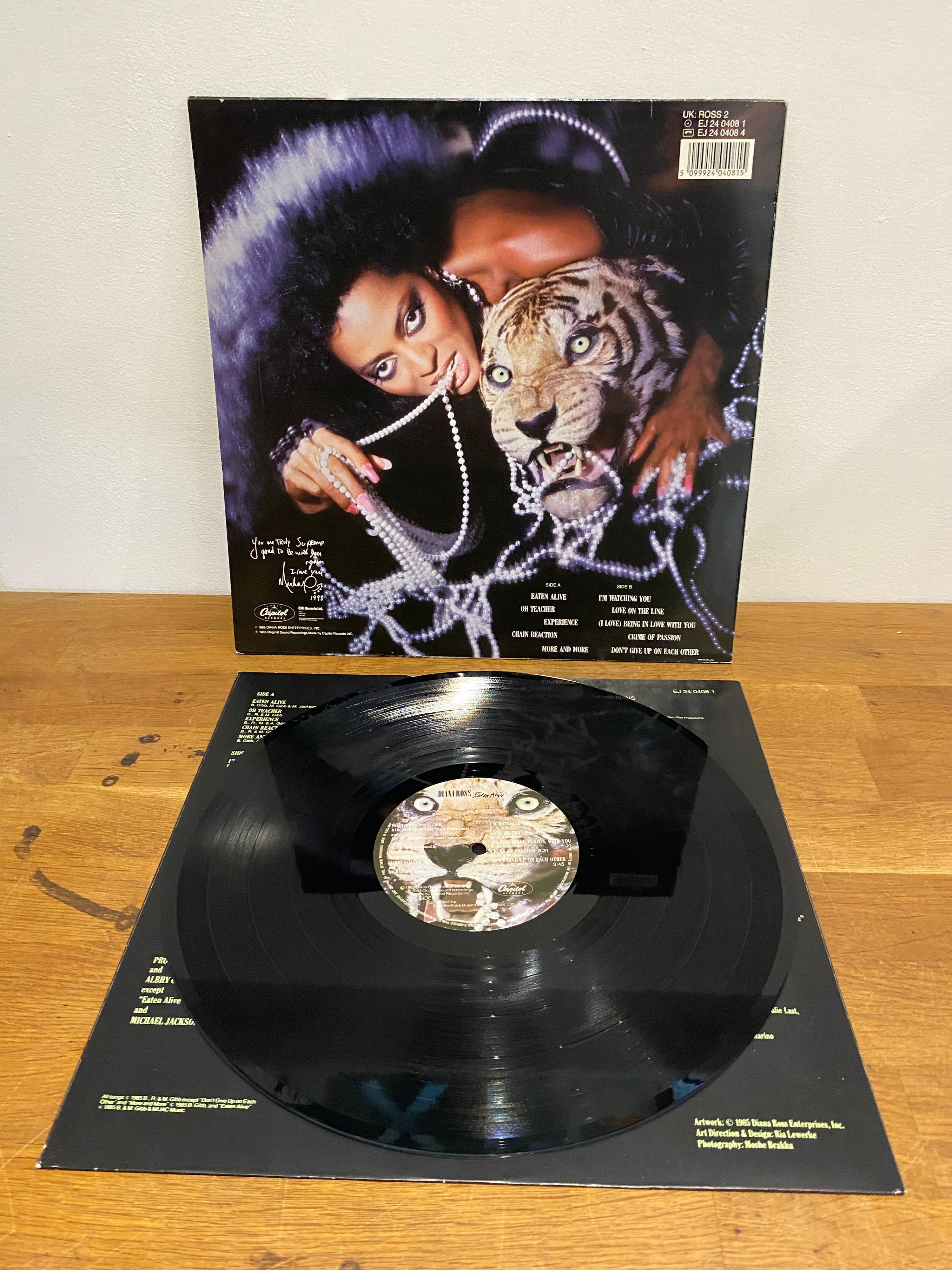 Diana Ross - Eaten Alive , LP Album ,  1985 Capitol.