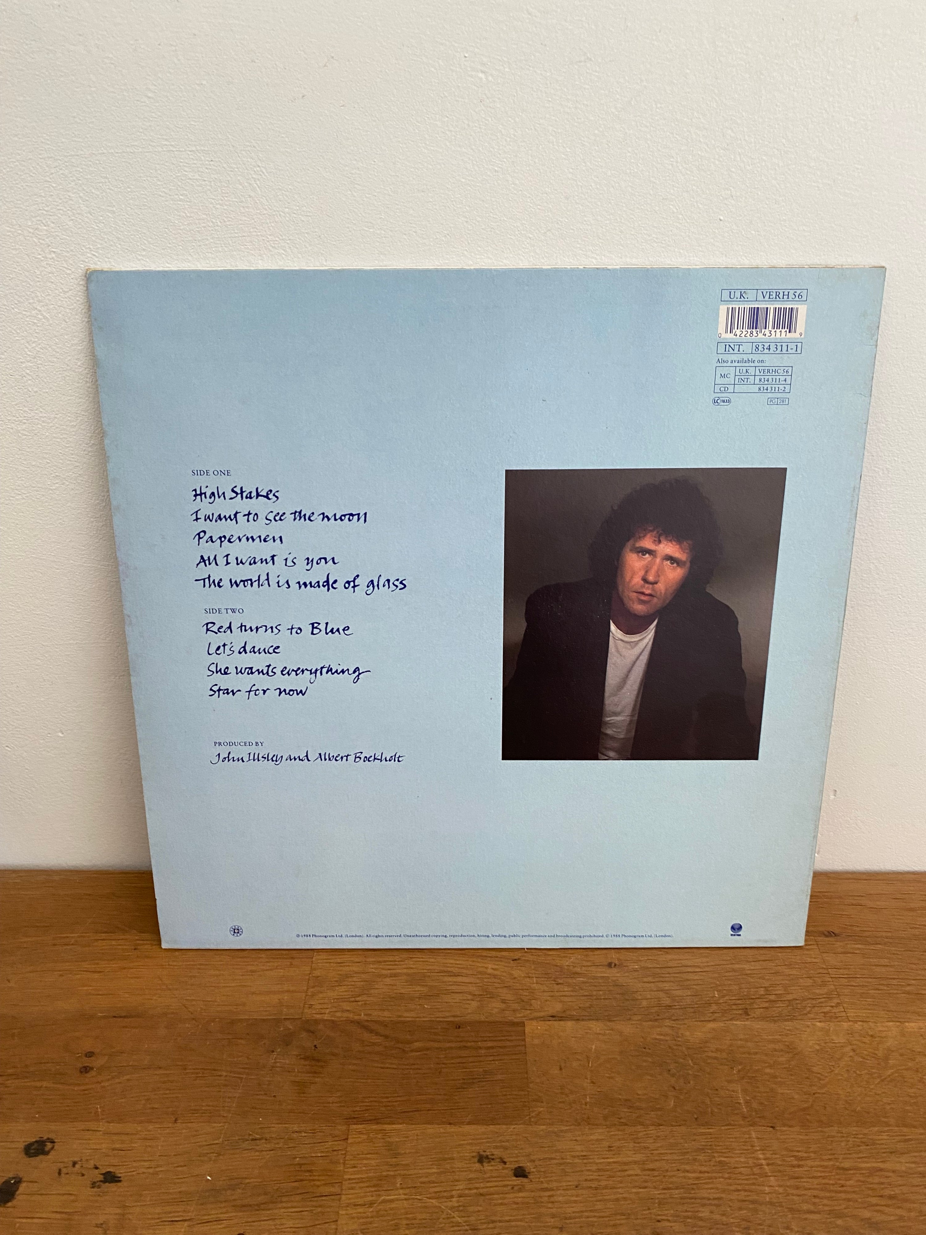 John Illsley - Glass , vinyl LP , Vertigo, 1988