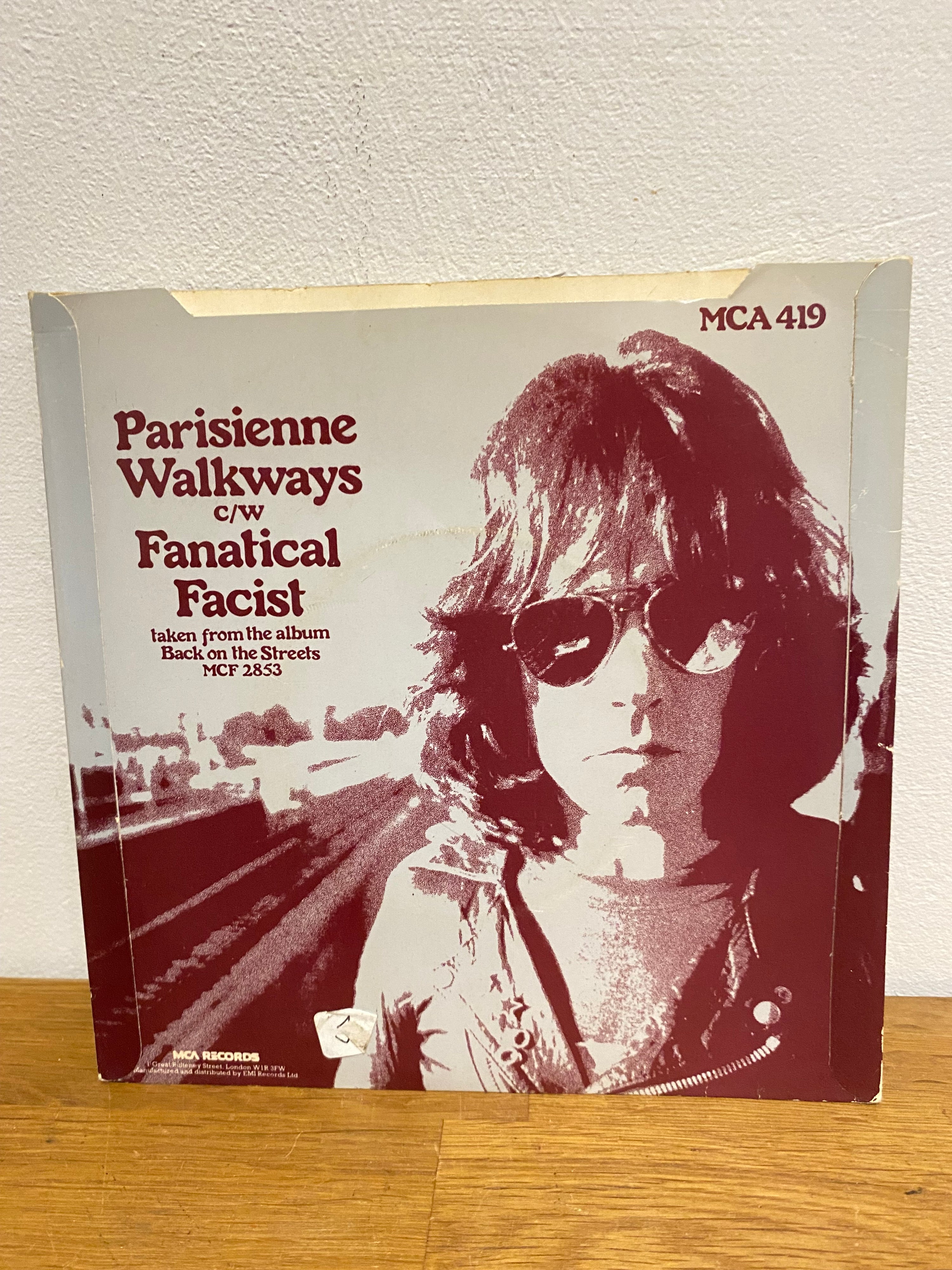 Gary Moore - Parisienne Walkways, 7 inch single .