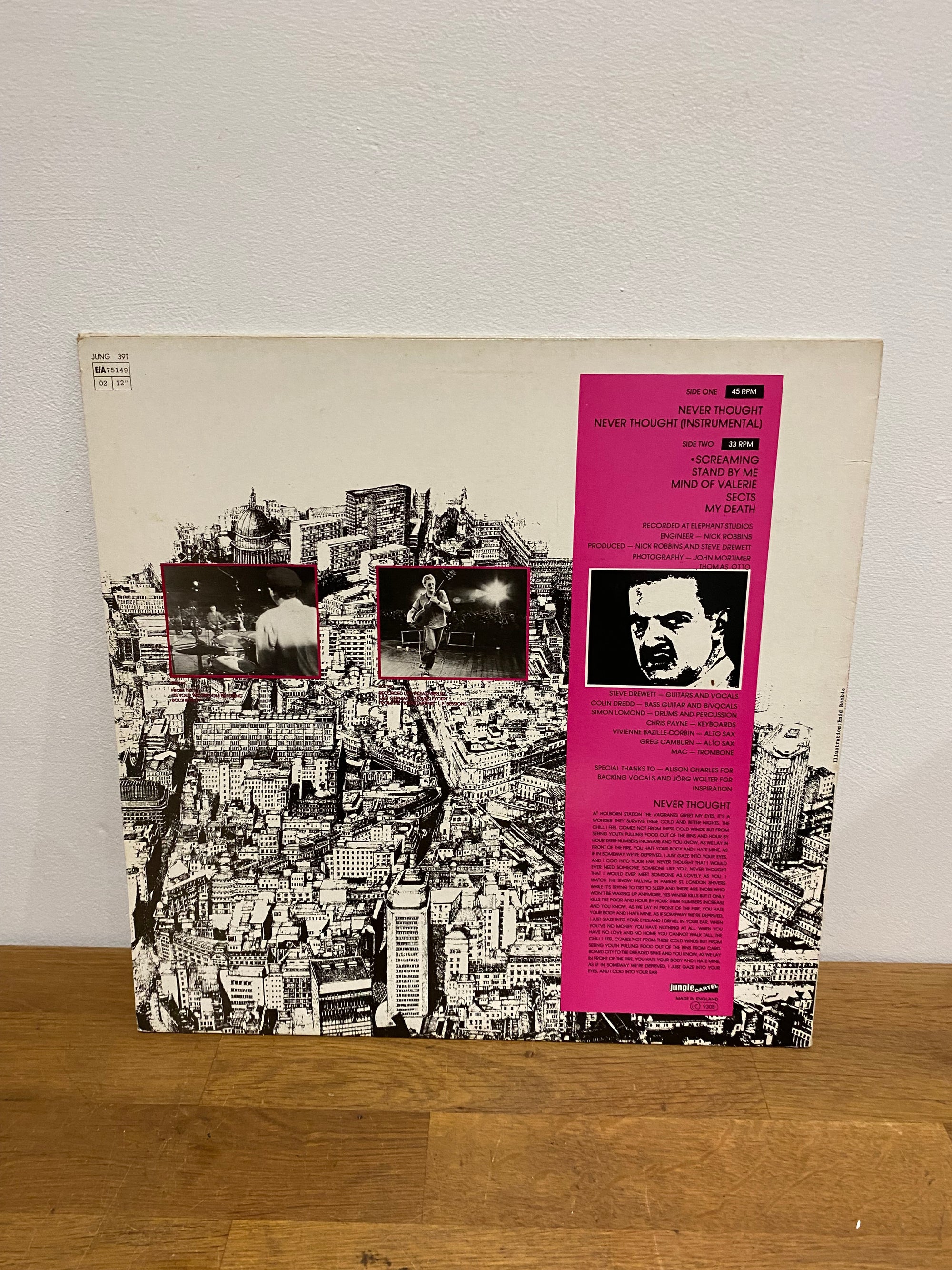 The Neurotics - Never Thought , 12” single , Jungle records , JUNG391