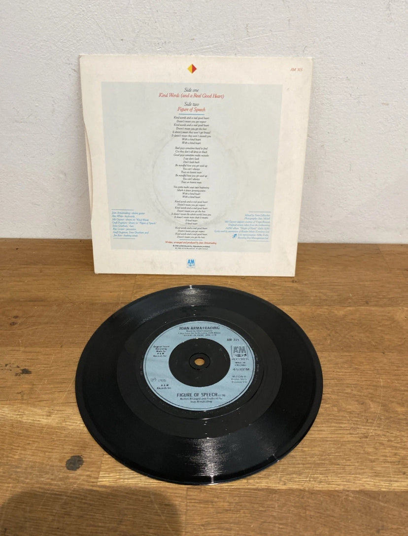 Joan Armatrading , Kind Words (and A Real Good Heart) 7 Inch Single