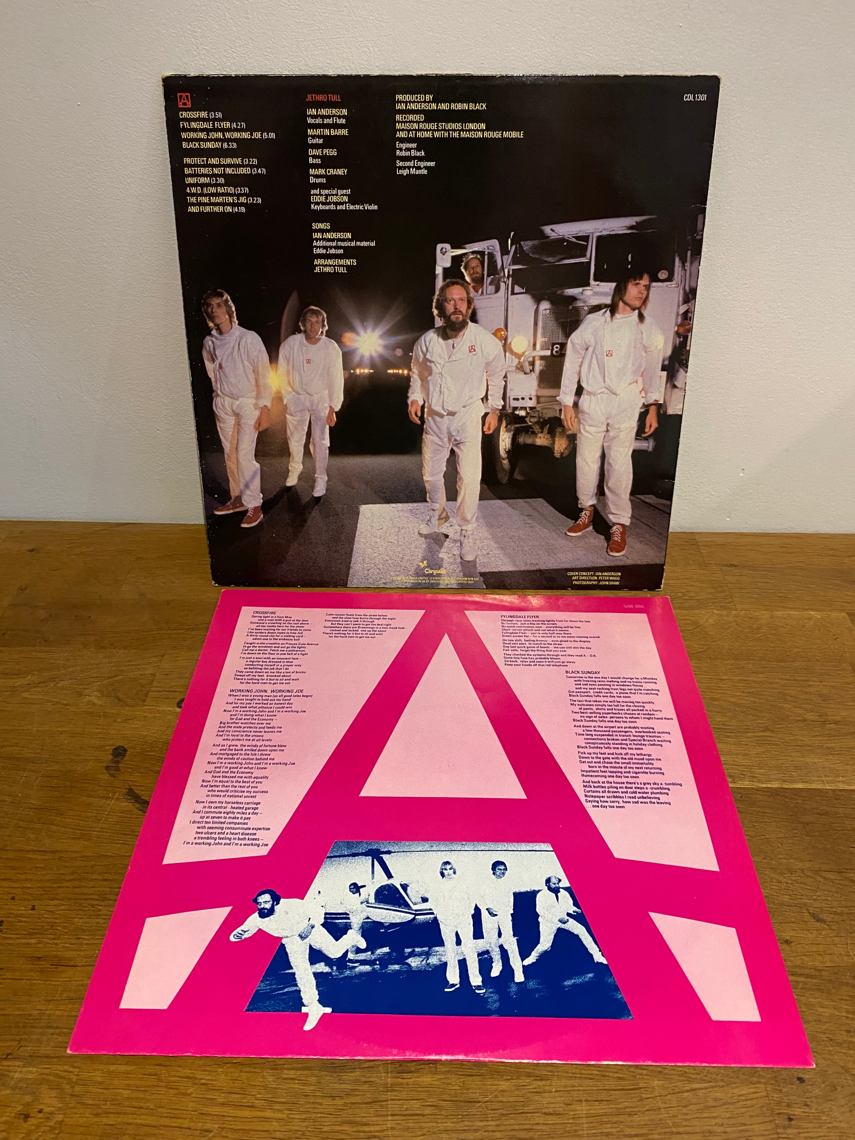 Jethro Tull – ‘A’ self-titled LP vinyl album on Chrysalis Records, classic progressive rock release available at Woody’s Record Store UK.