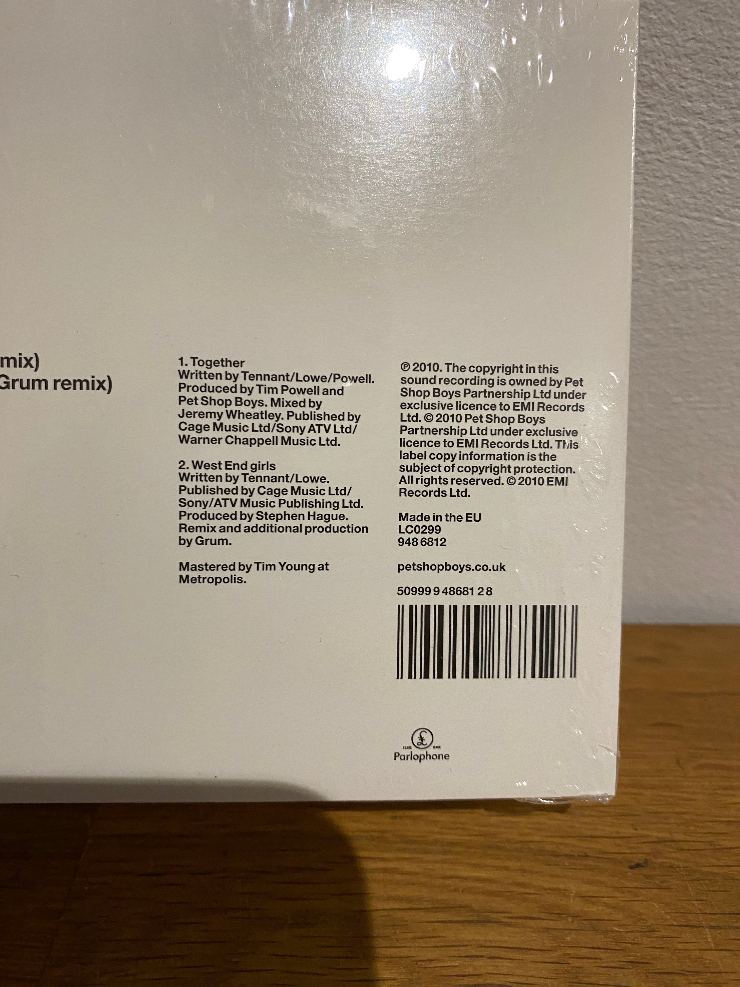 Pet Shop Boys - Together- cd single