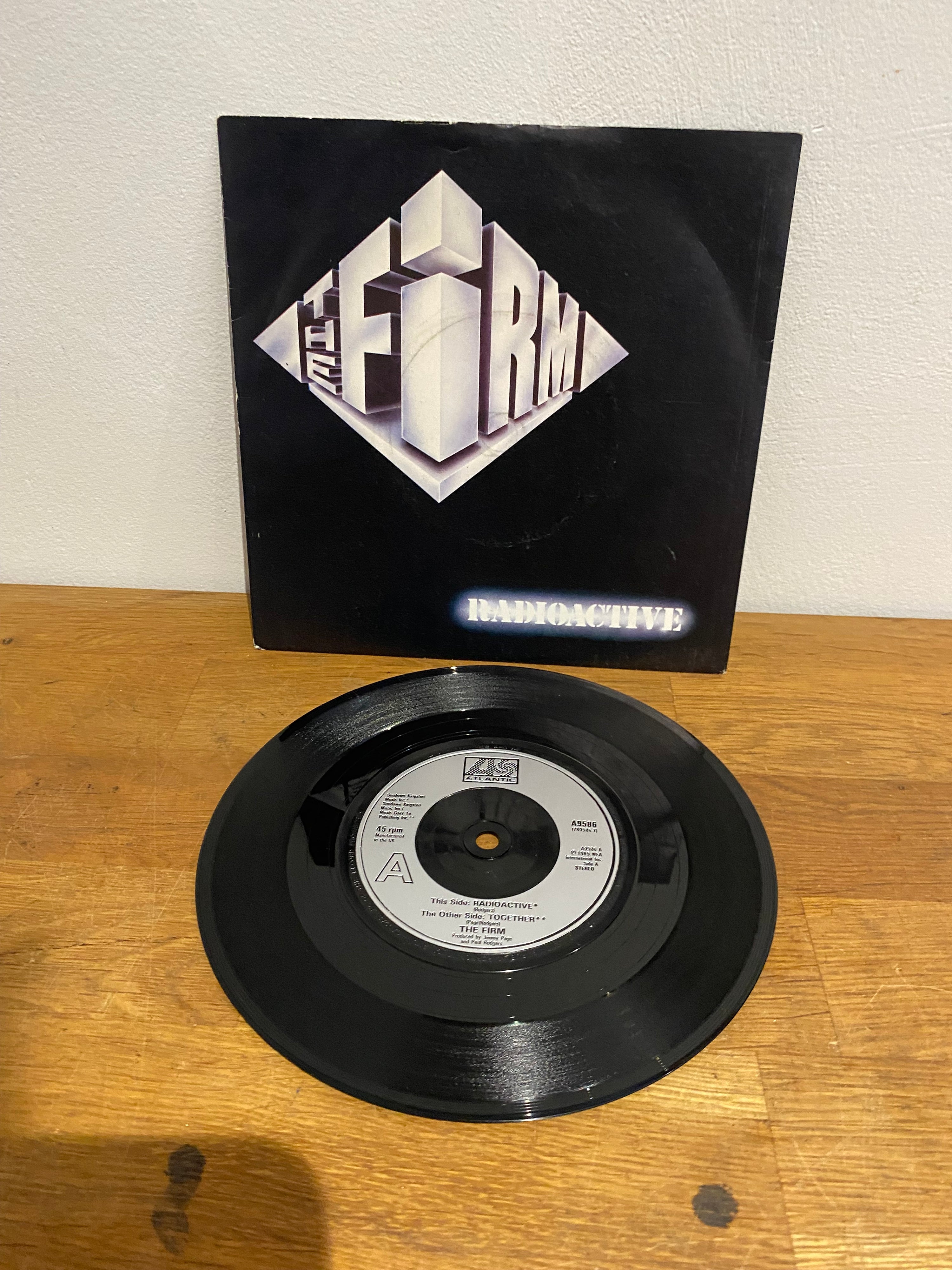 The Firm - Radioactive, 7” single, Atlantic, 1985