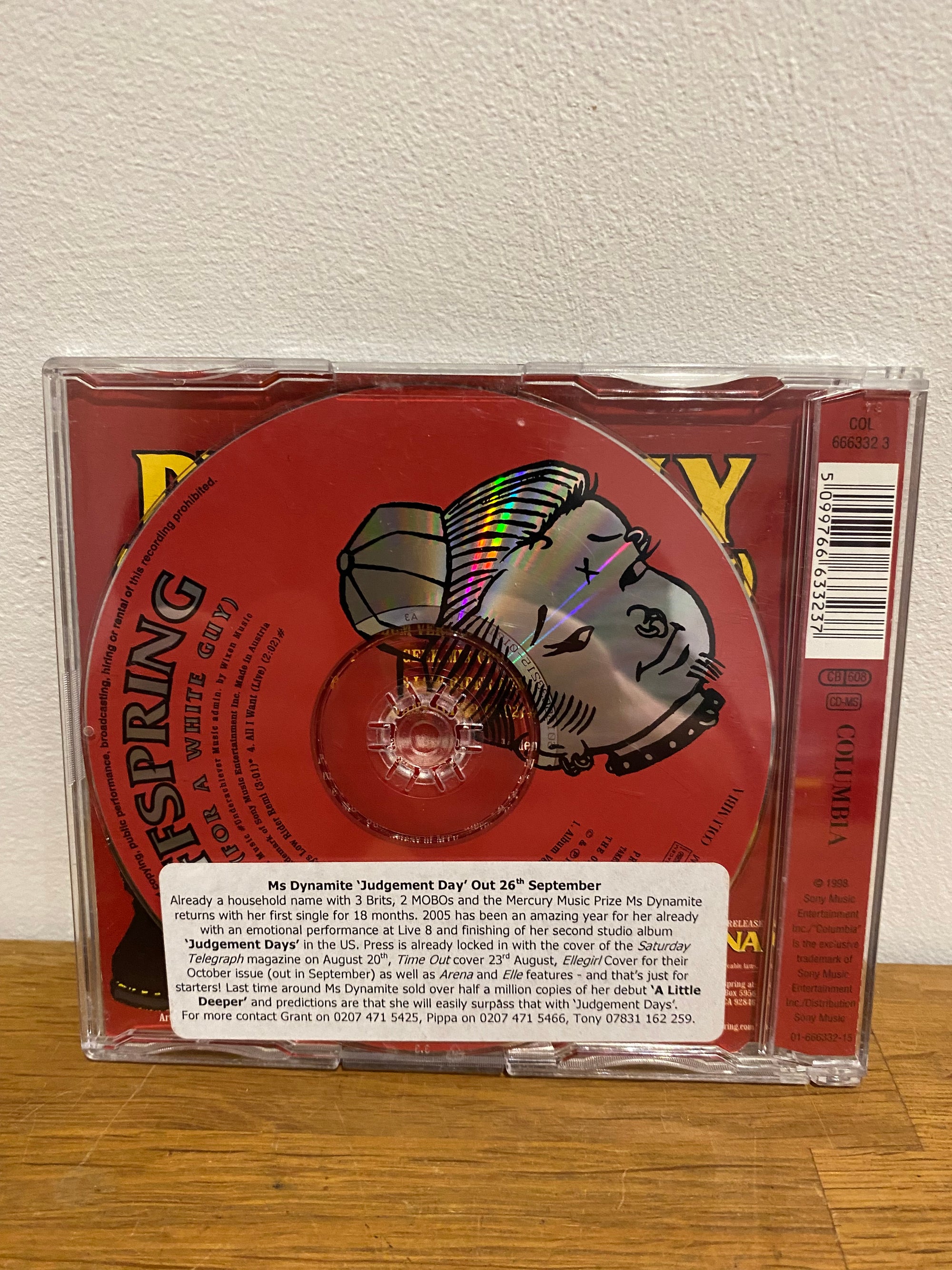 The Offspring - Pretty Fly (for a white guy) , 1998 cd single