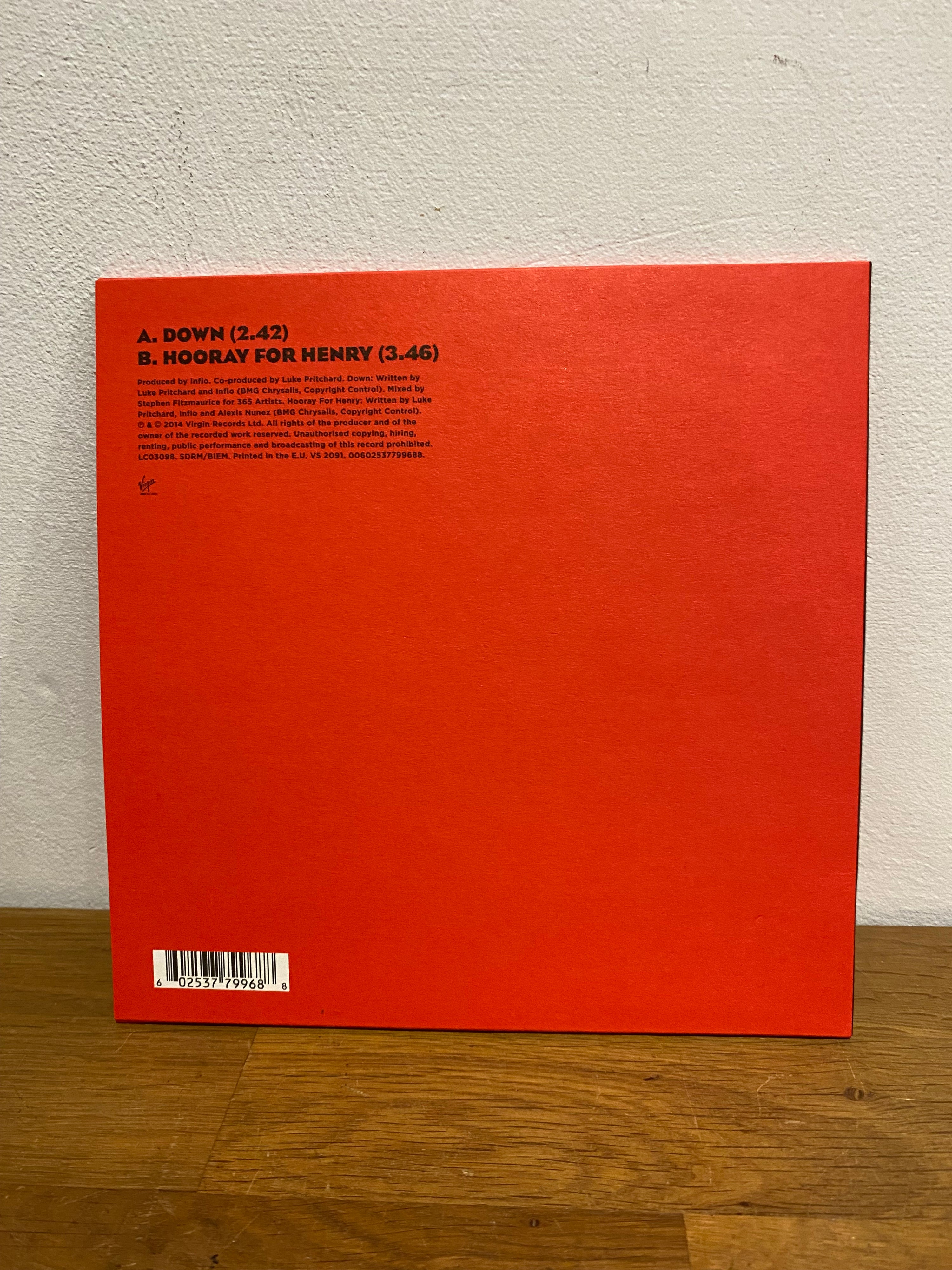 The Kooks - Down , 7” vinyl, Virgin 2014.