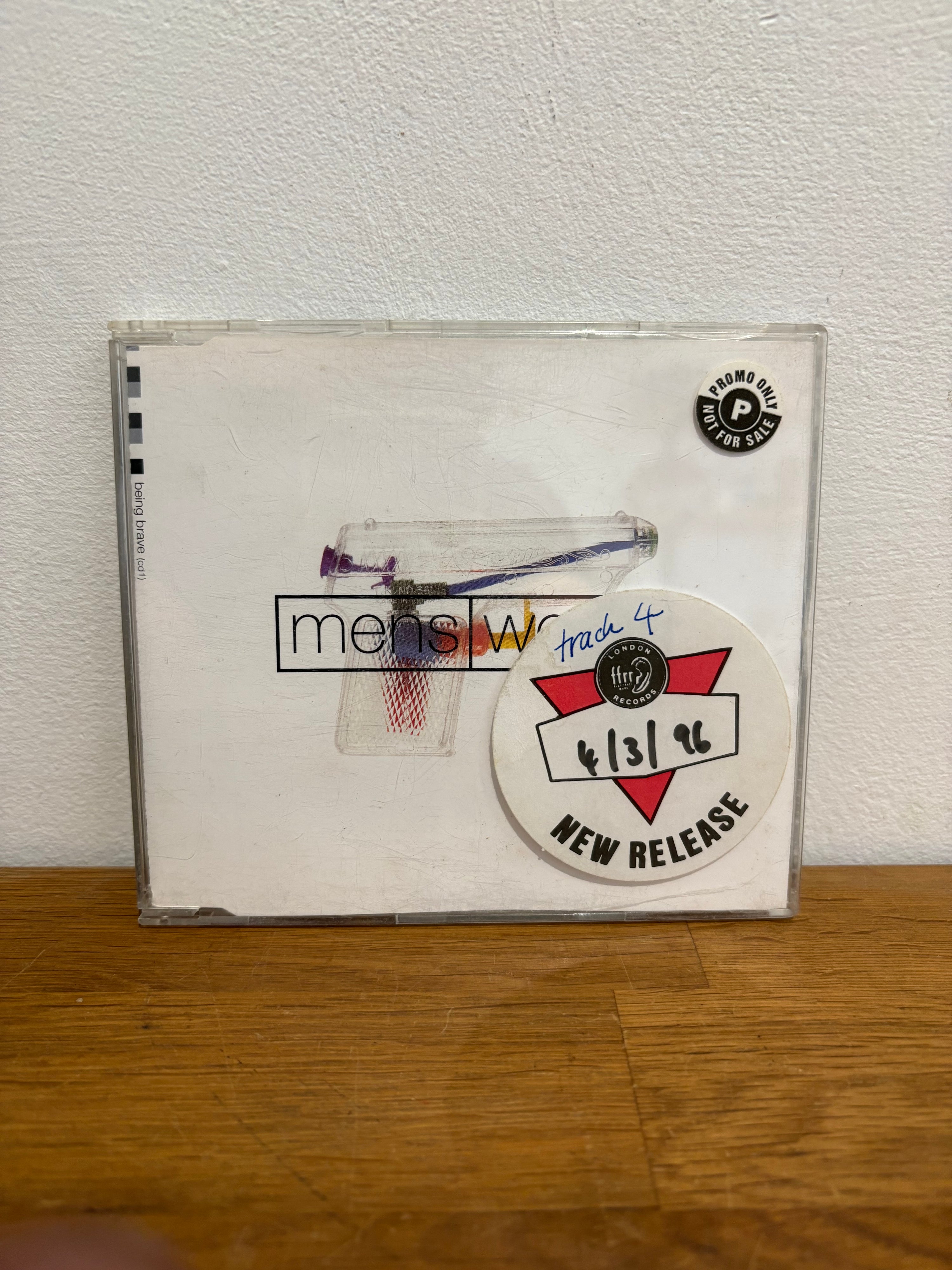 Menswear - Being Brave , 4 track promo cd single . 1996