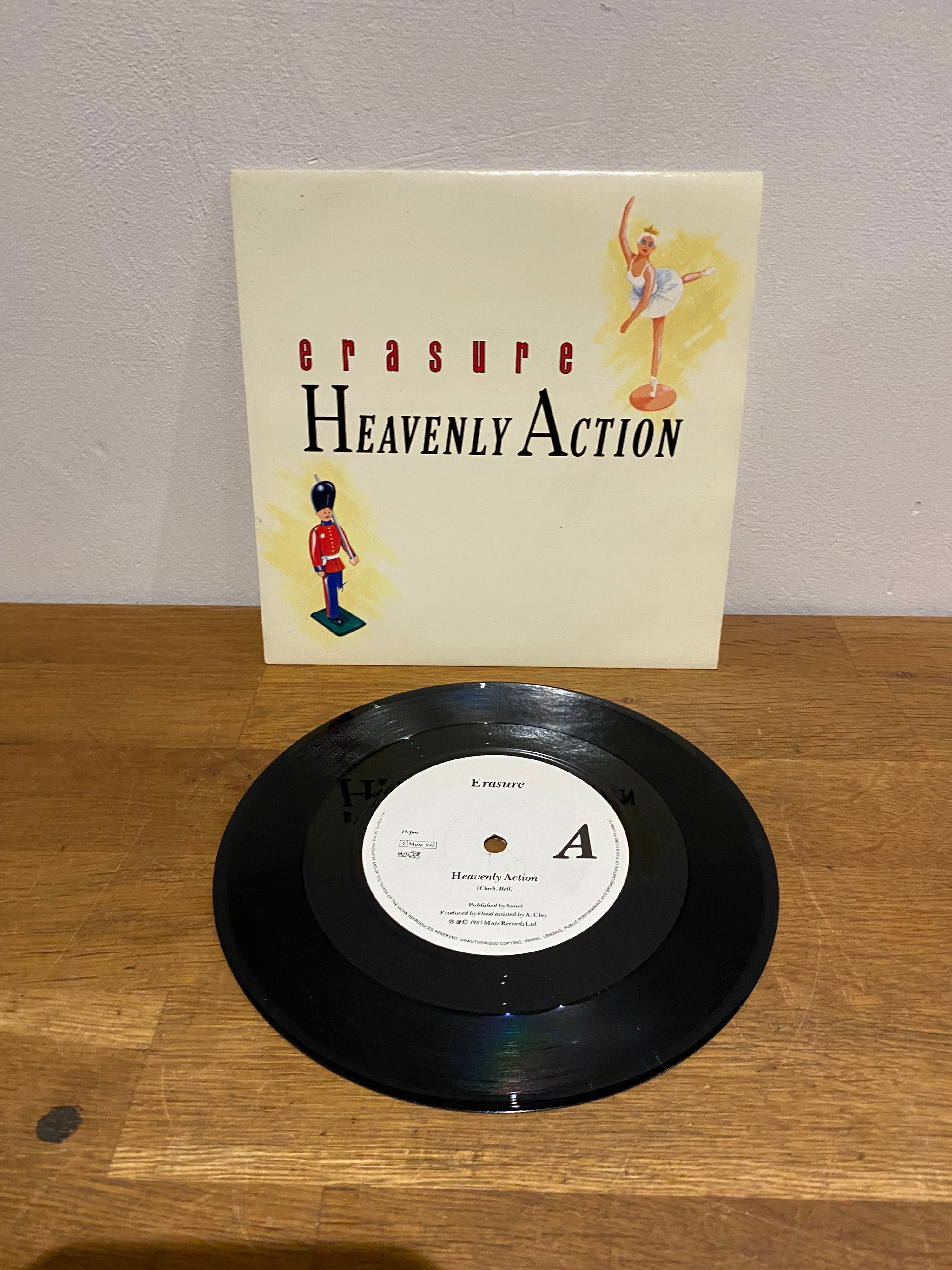 Erasure - Heavenly Action, 7” single, 1985 7Mute042