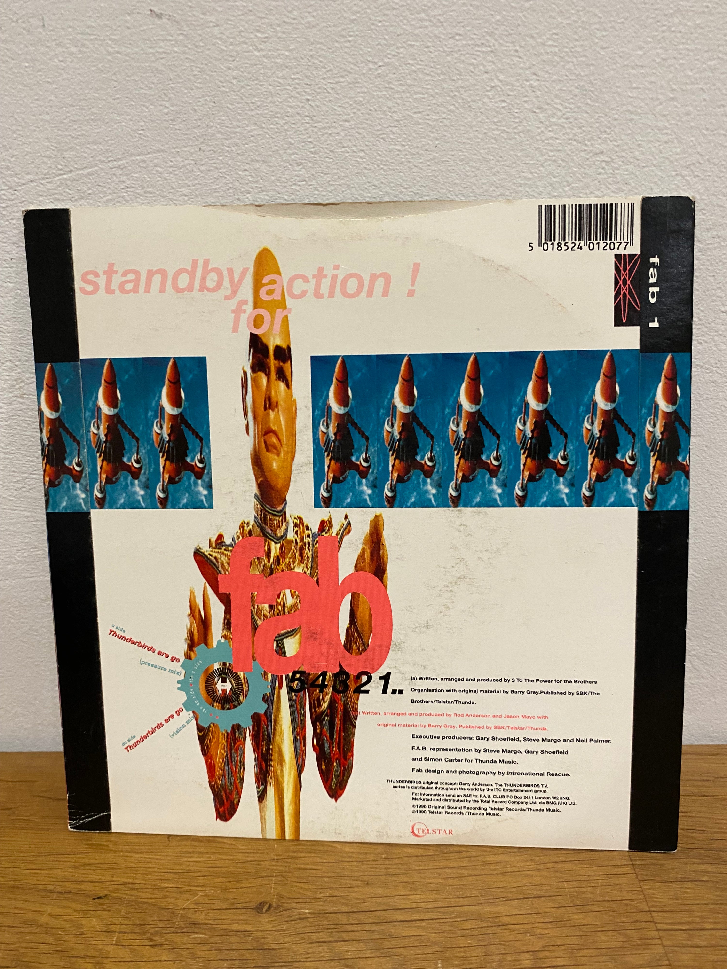 F.A.B. Featuring M.C. Parker, Thunderbirds are go - 7” single