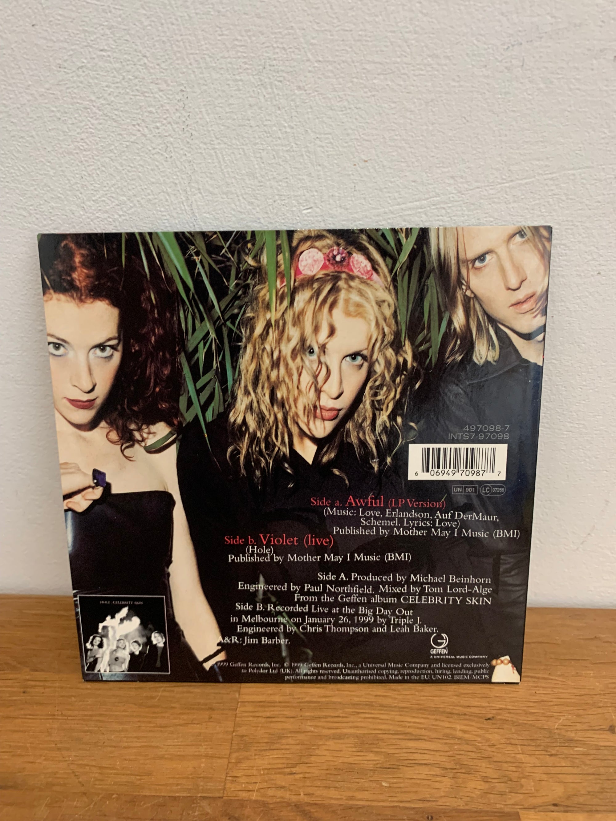 Hole - Awful, 7” single, 1999 Geffen records.