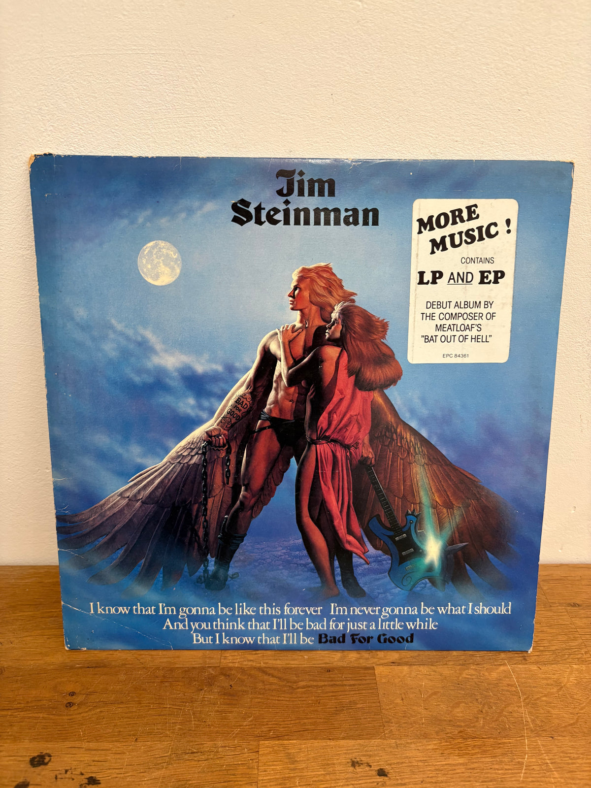 Jim Steinman - Bad for good, LP Vinyl Album, Epic 1981,EPC84361.